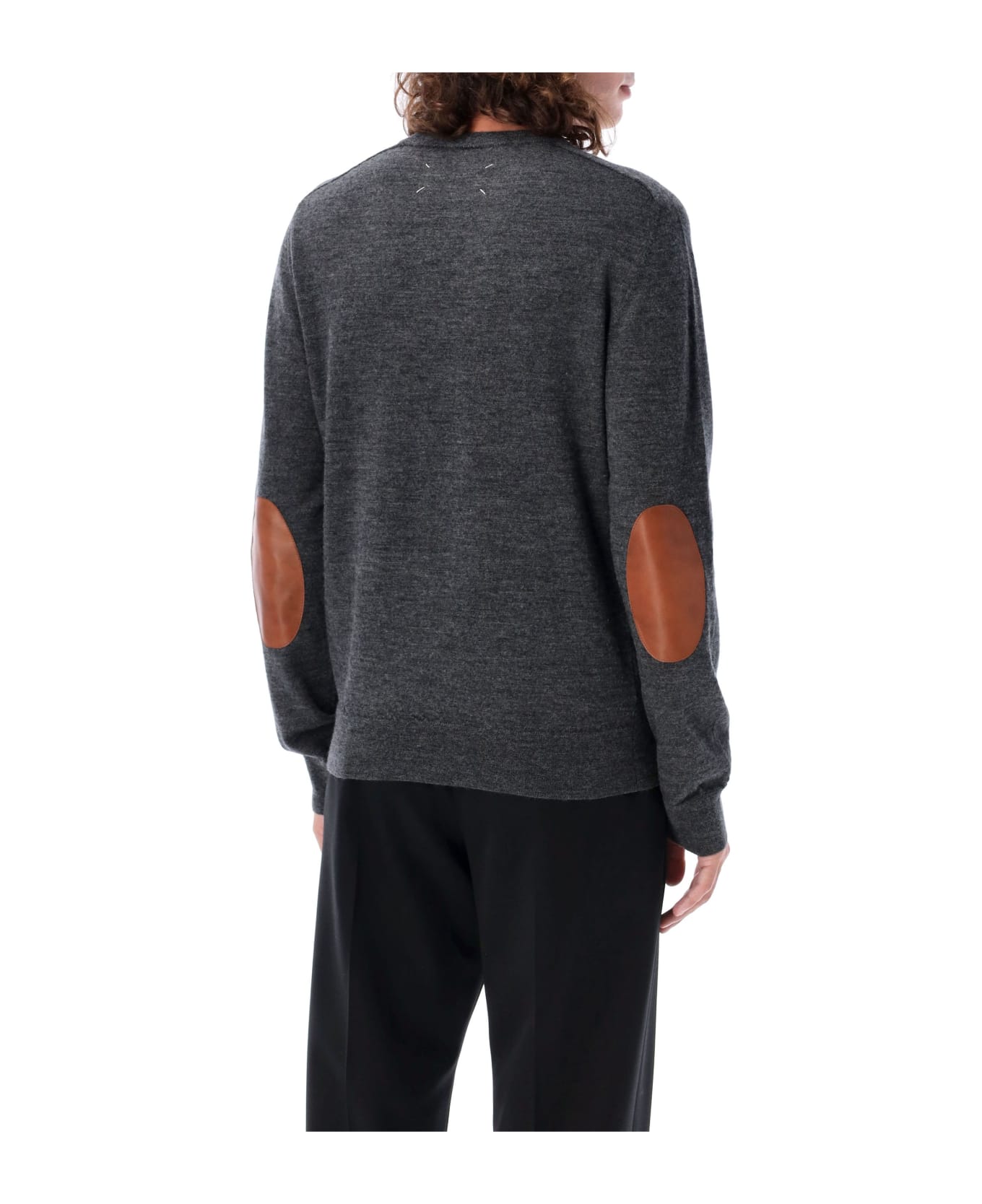 Maison Margiela Elbow-patch Sweater - Grey