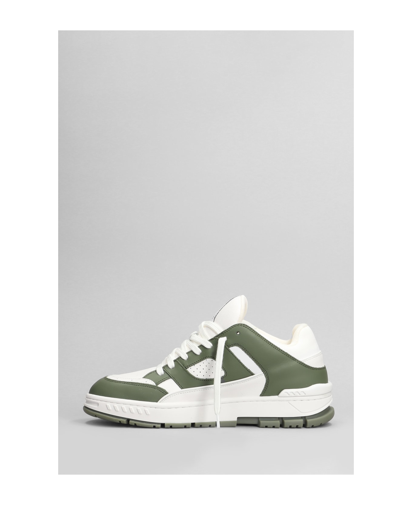 Axel Arigato Area Lo Sneaker Sneakers In White Leather - Verde