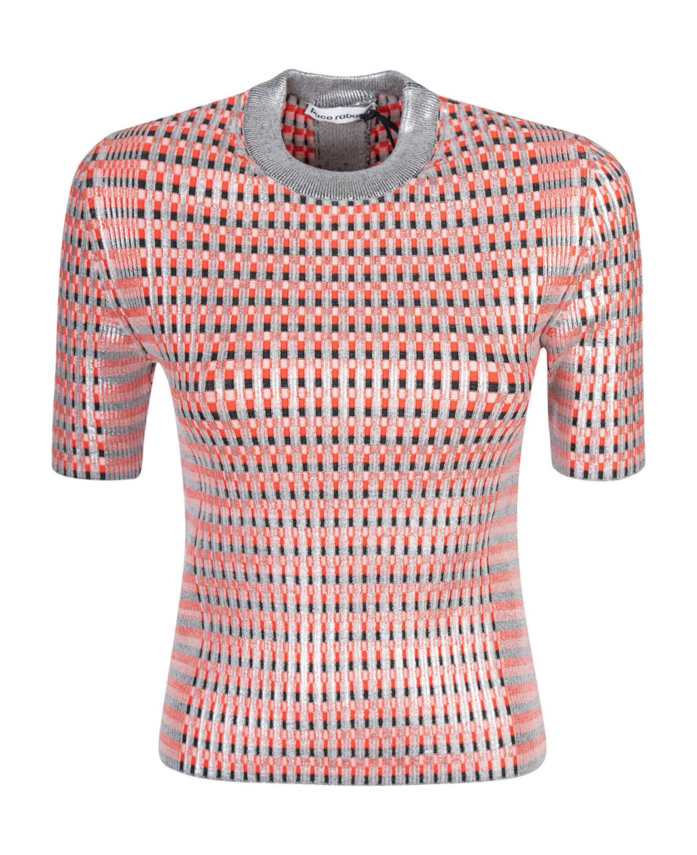 Paco Rabanne Laminated Mesh Top - Multicolor