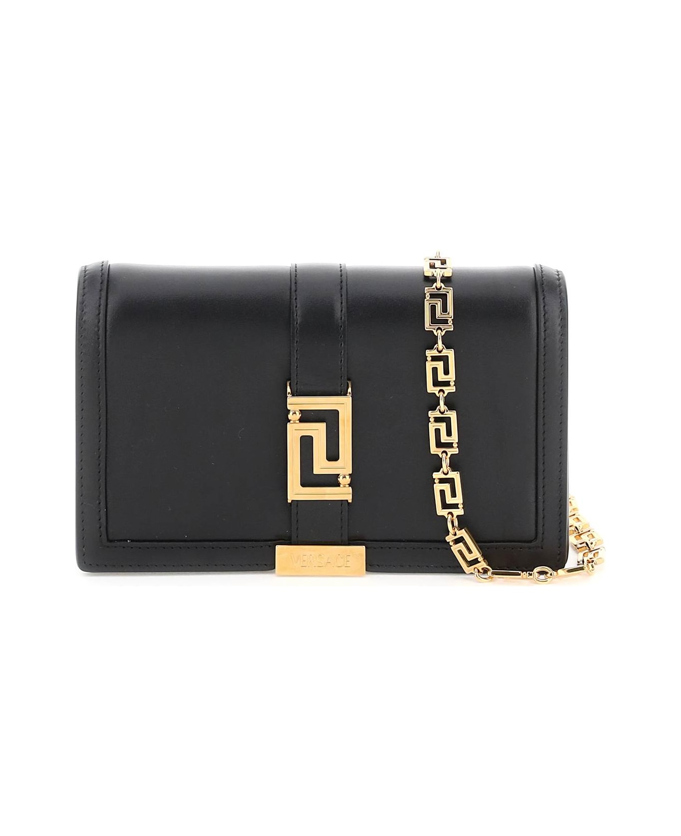 Versace Greca Goddes Crossbody Bag - Black