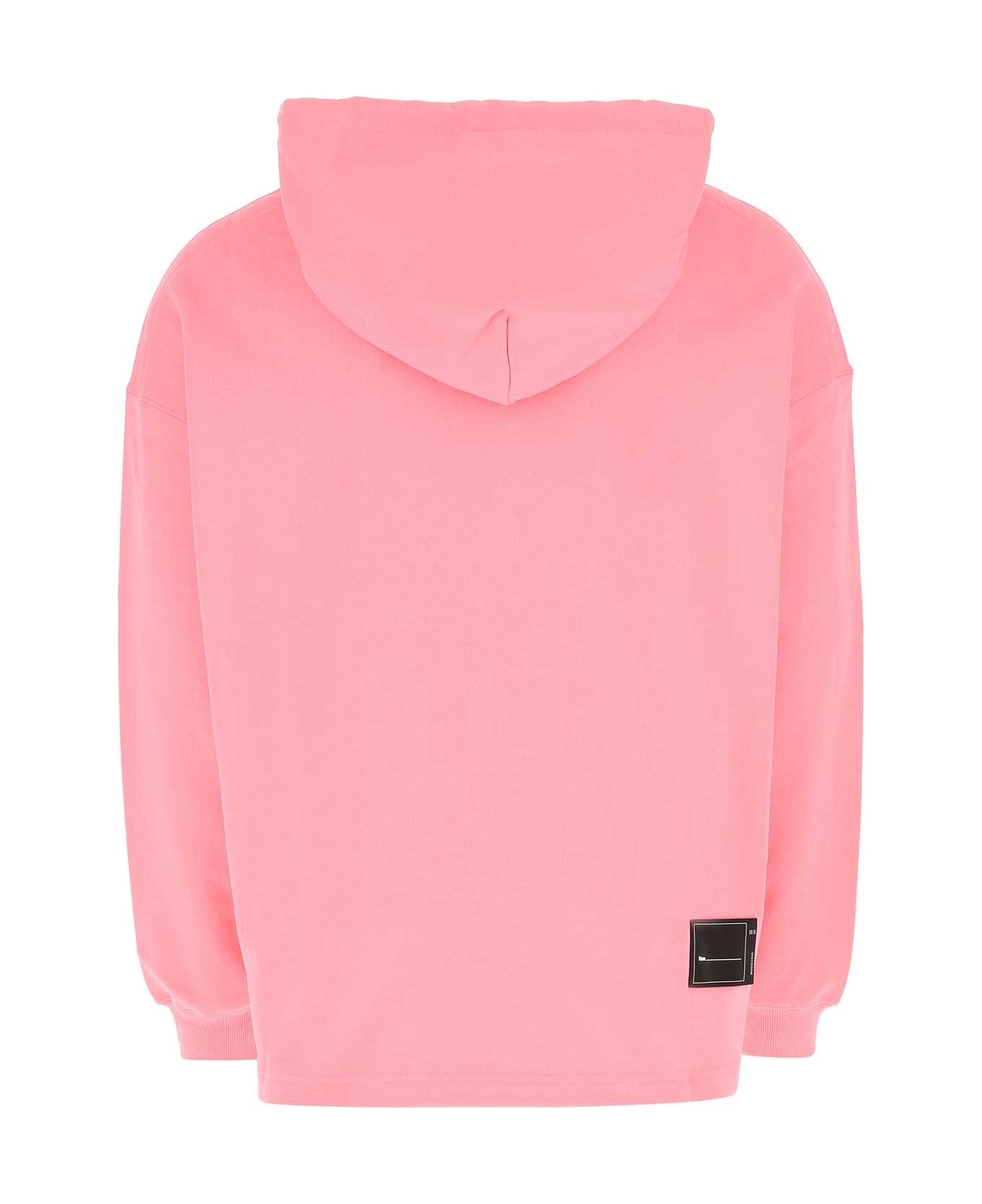 WE11 DONE Pink Cotton Sweatshirt - PINK フリース
