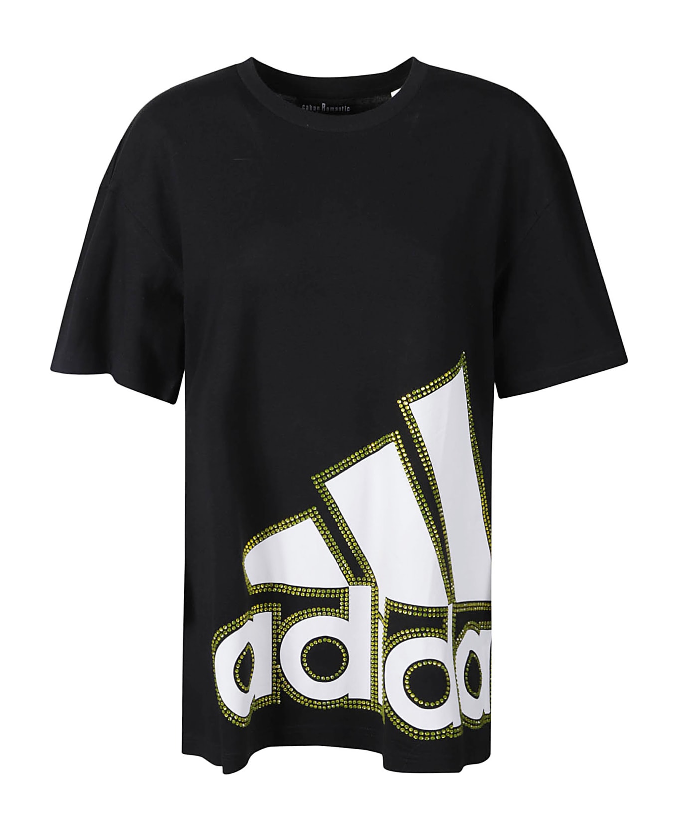 Adidas Logo Large T-shirt - Black/Yellow