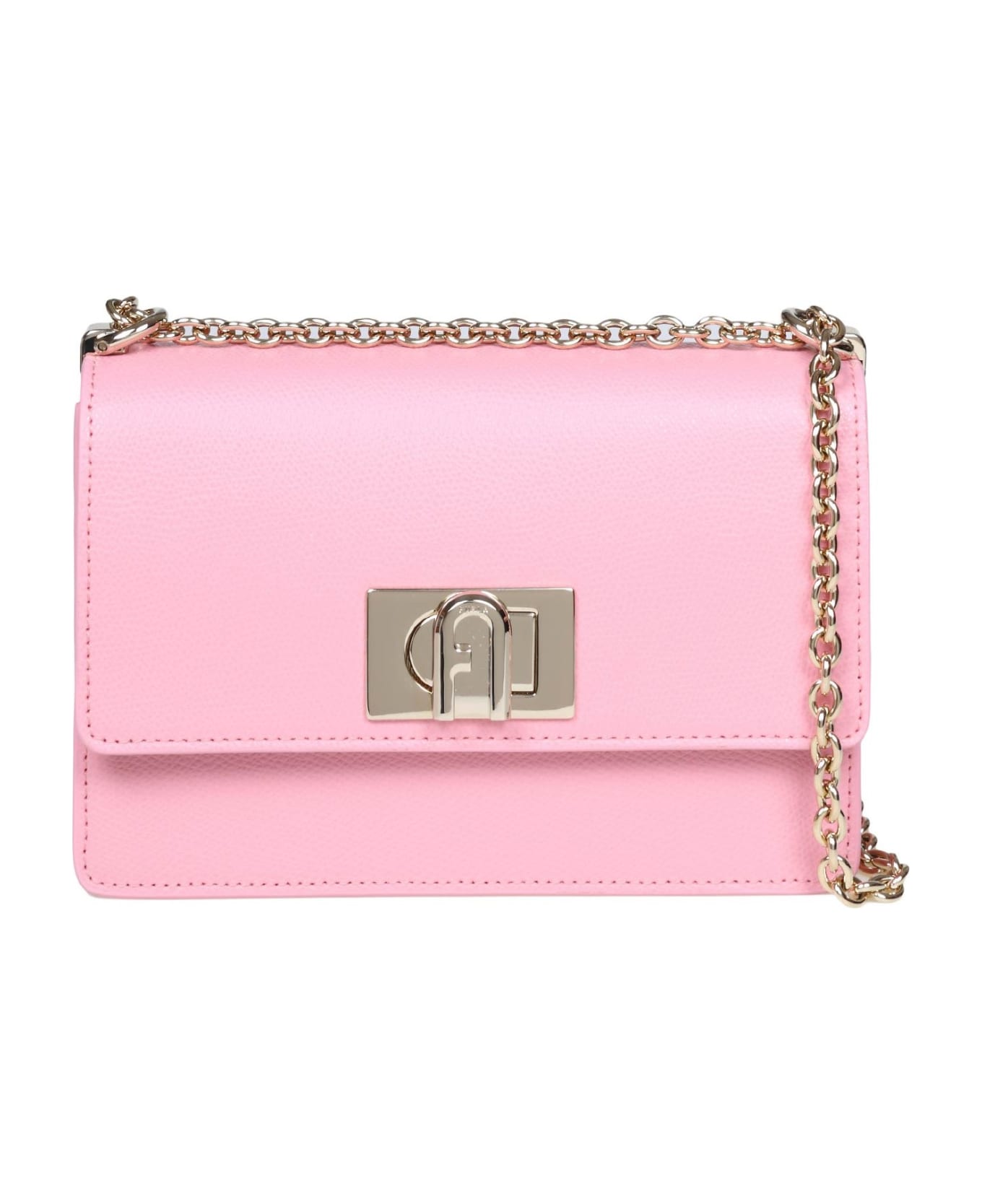 Furla Mini Crossbody In Leather Color Pink - PINK