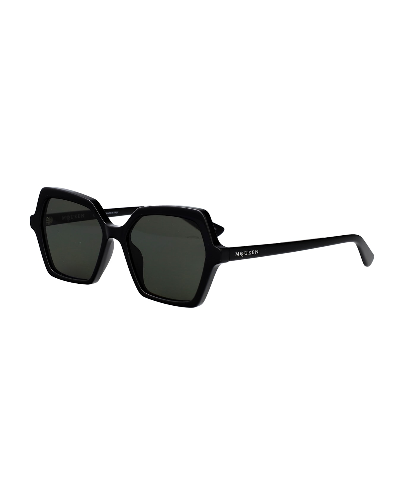 Alexander McQueen Eyewear Am0537s Sunglasses - BLACK-BLACK-GREY