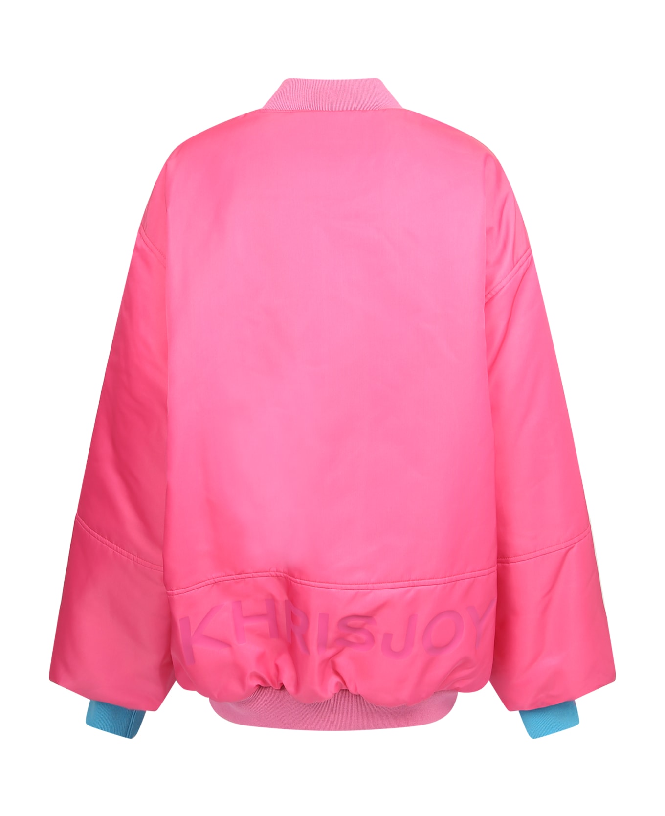 Khrisjoy Logo-print Zip-up Bomber Jacket - Pink