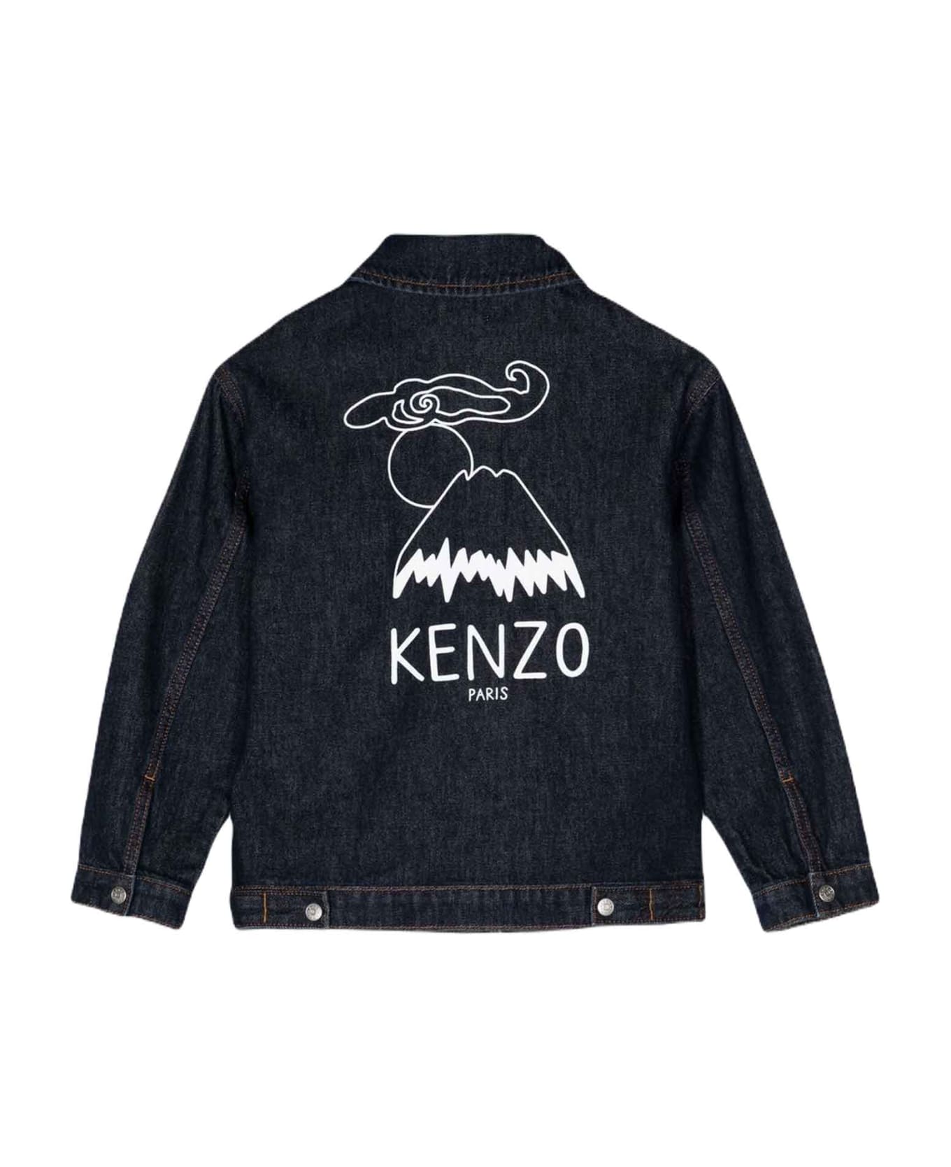 Kenzo Kids Blue Jacket Unisex - Blu