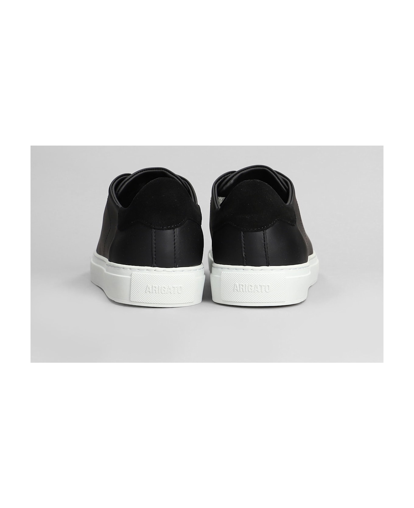 Axel Arigato Clean 90 Sneakers In Black Suede And Leather - black