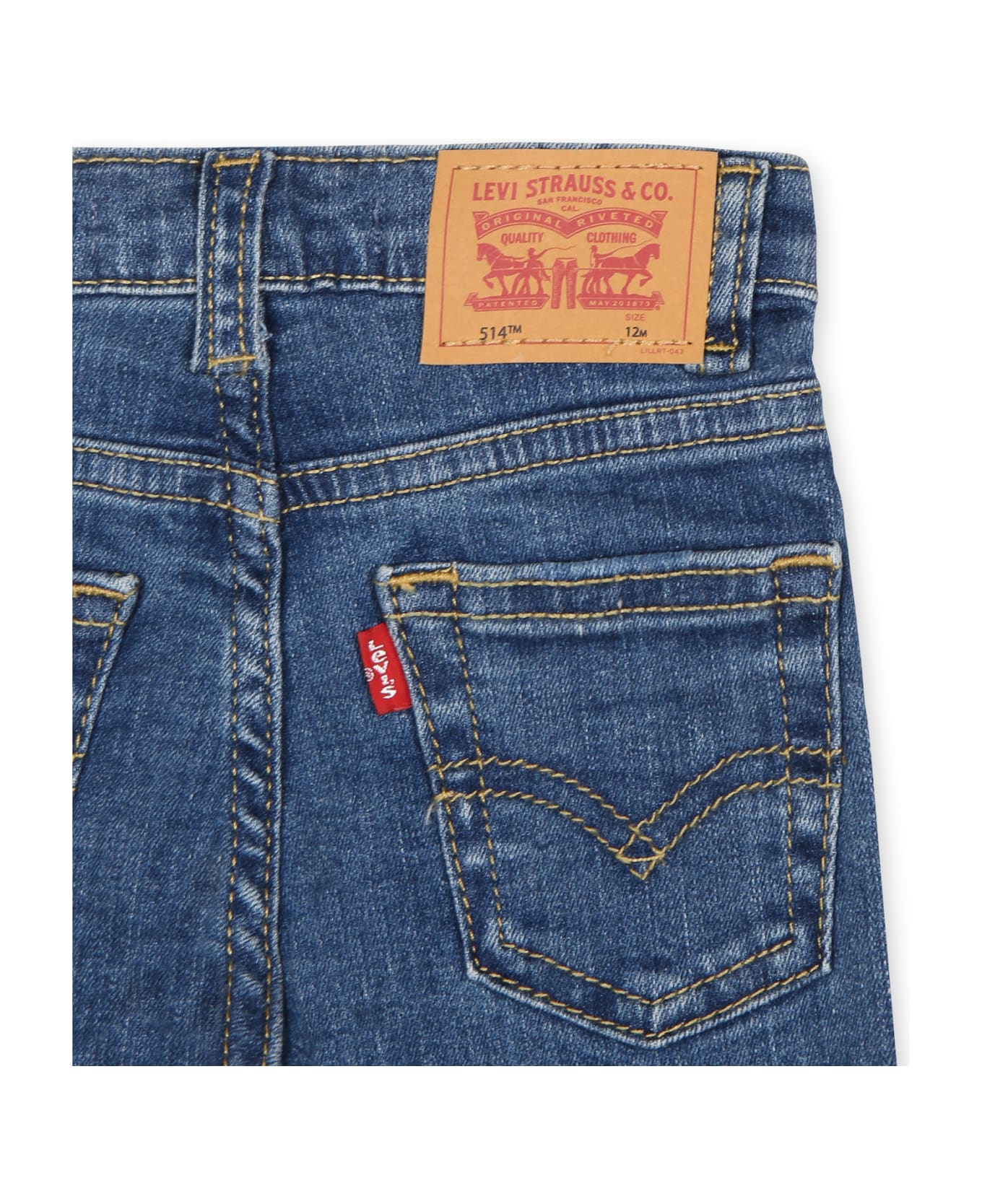 Levi
s Denim Jeans 514 For Baby Boy With Logo Patch - Denim