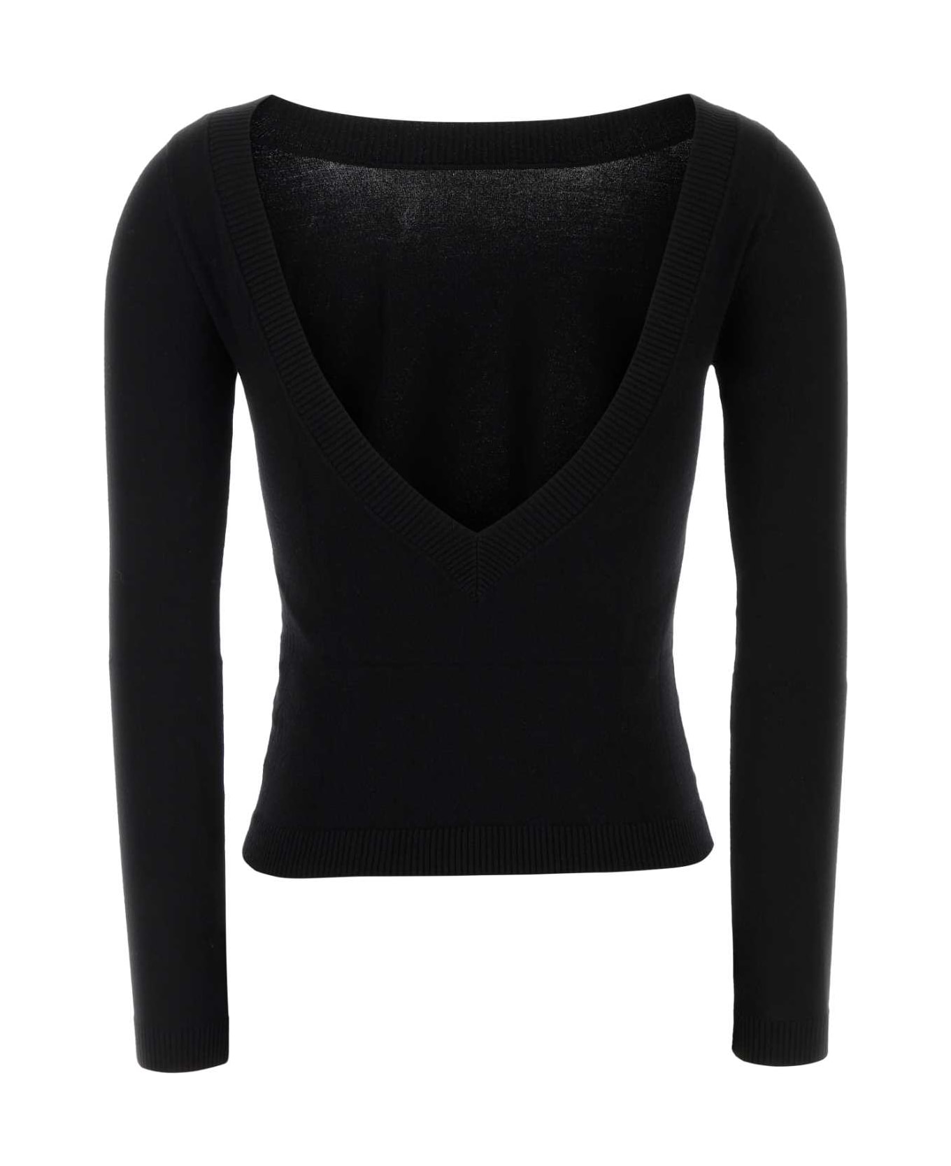 Gimaguas Black Viscose Blend Natalie Sweater - BLACK