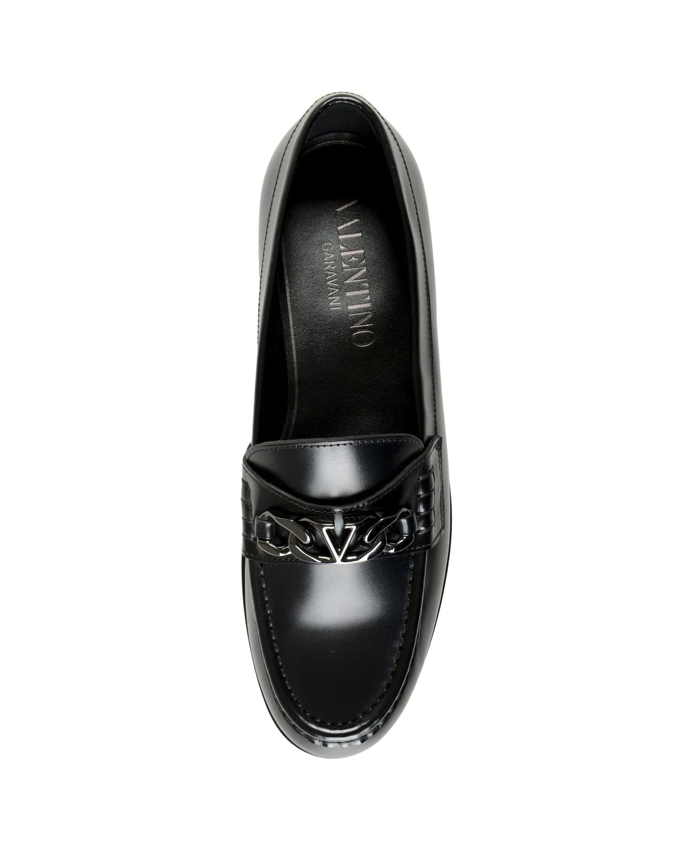 Valentino Garavani Garavani Leather Loafers - Black