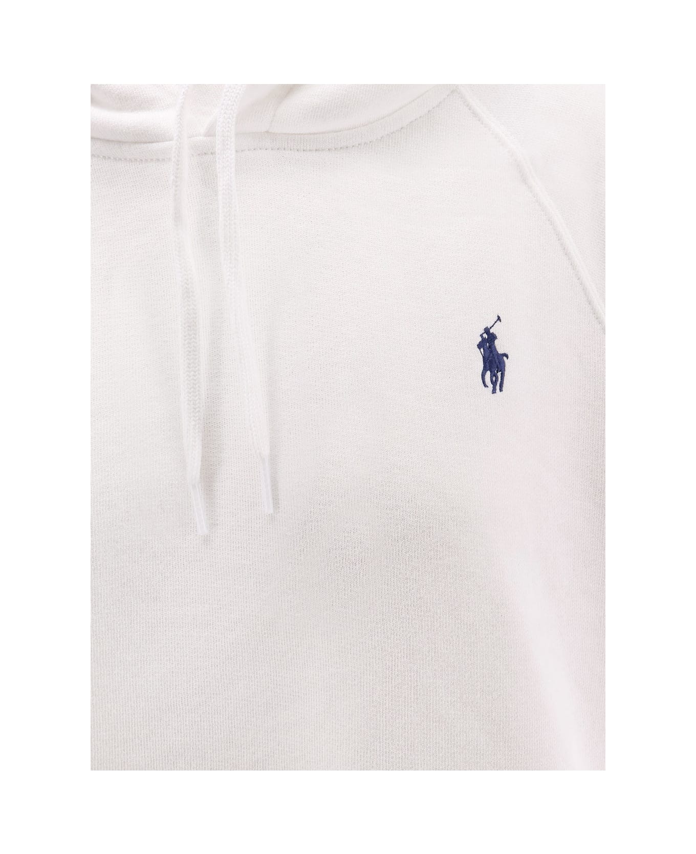 Ralph Lauren Hooded Cotton Sweatshirt - white