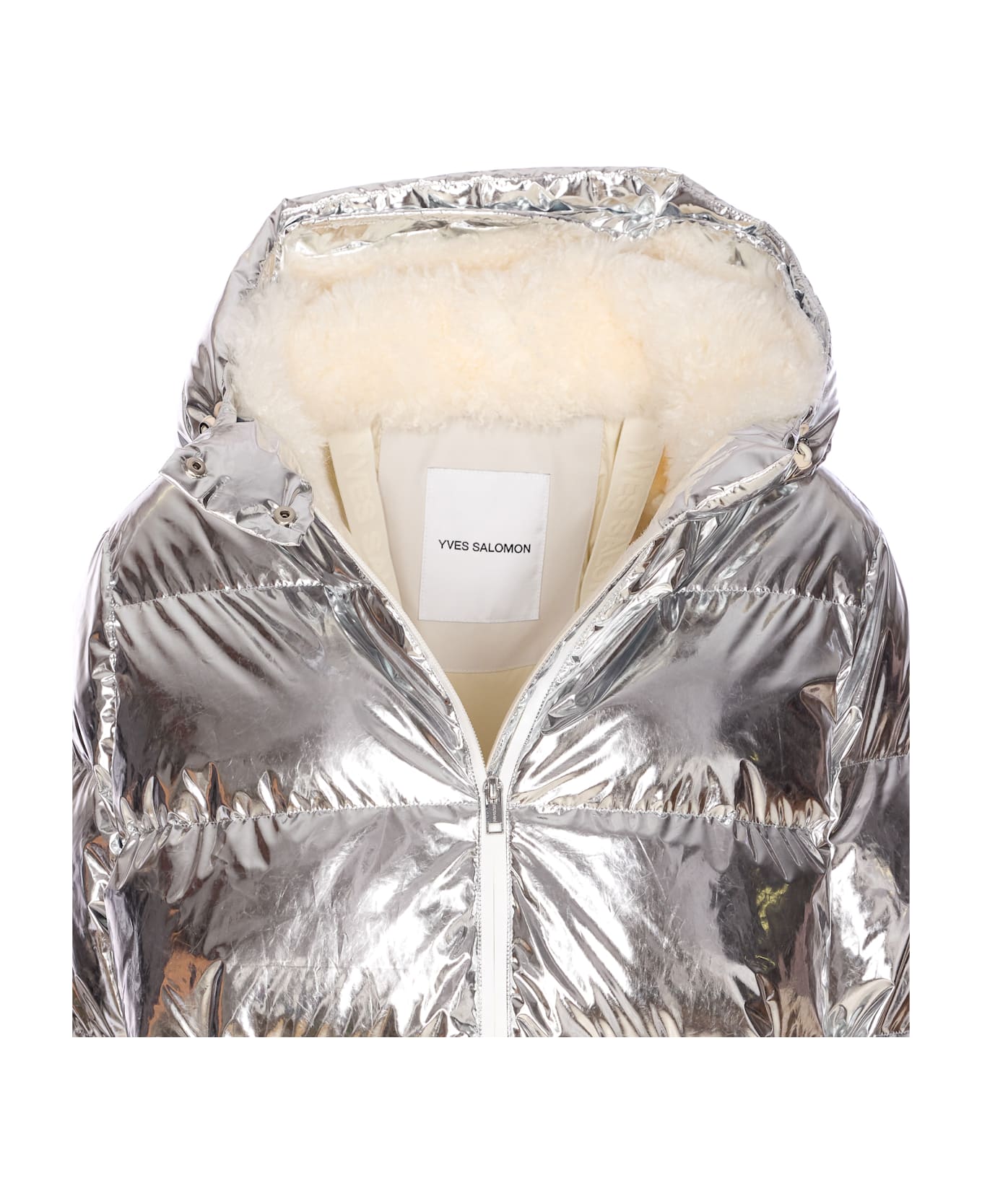 Yves Salomon Doudoune Down Jacket - Silver