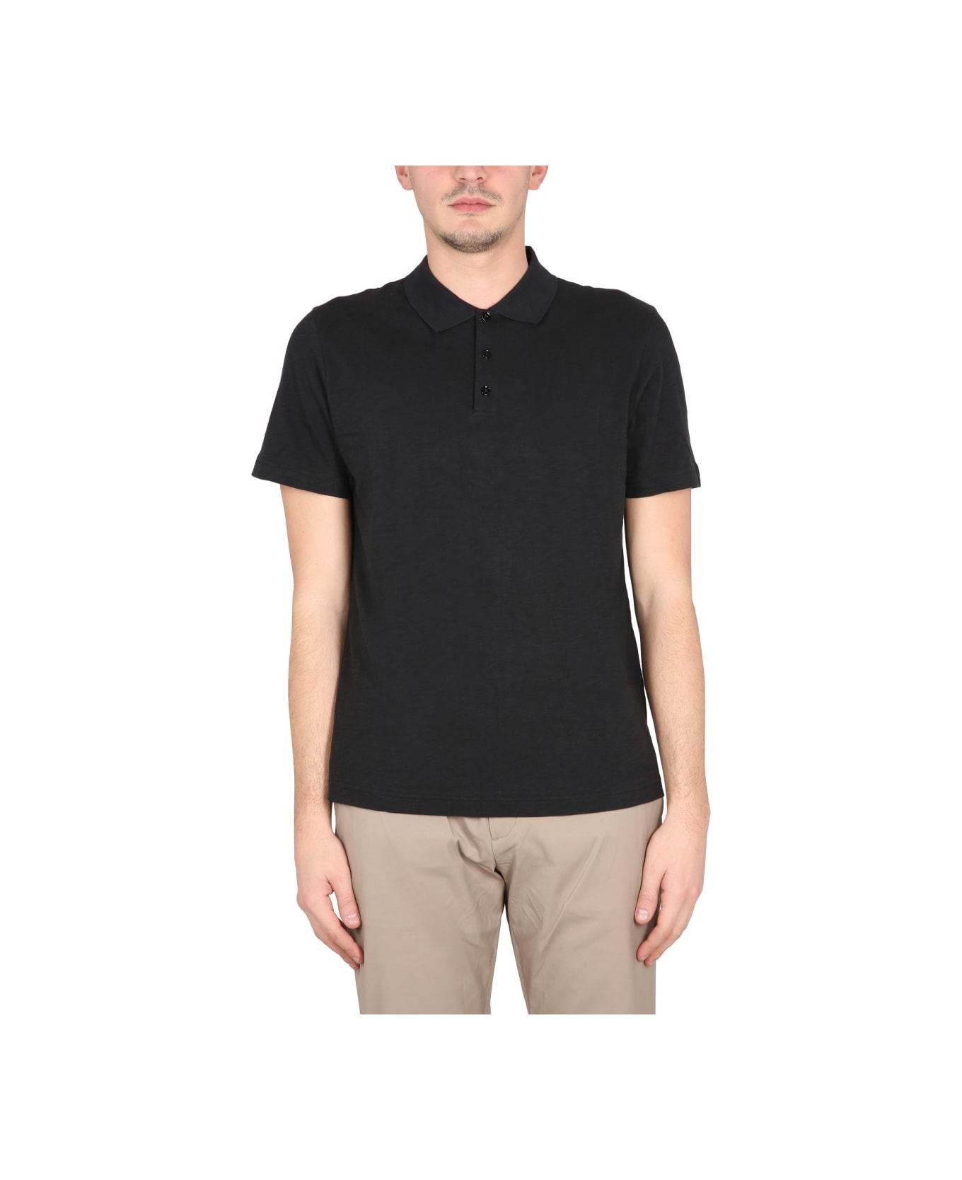 Theory Polo Regular Fit - BLACK ポロシャツ