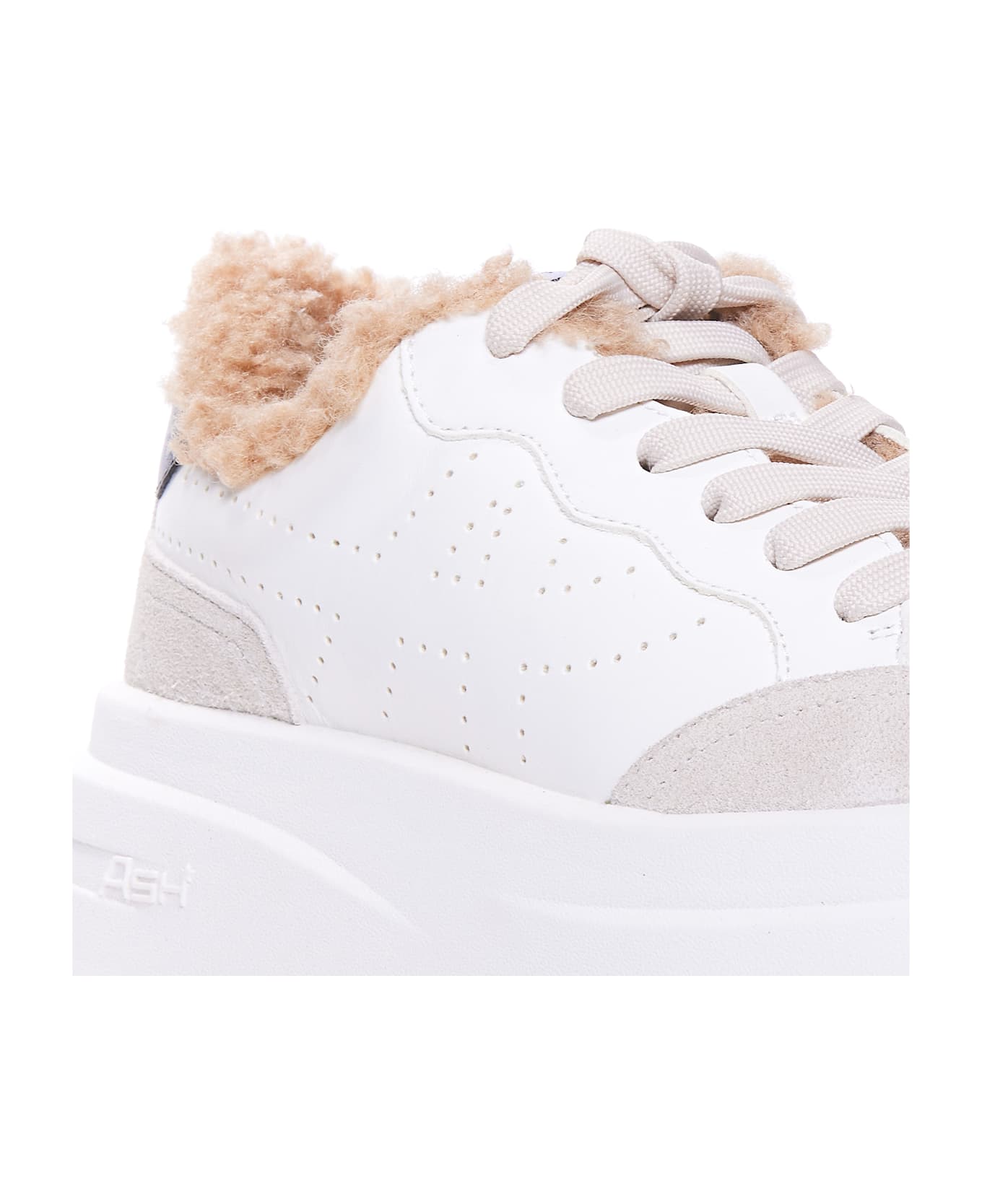 Ash Impuls Fur Sneakers - White