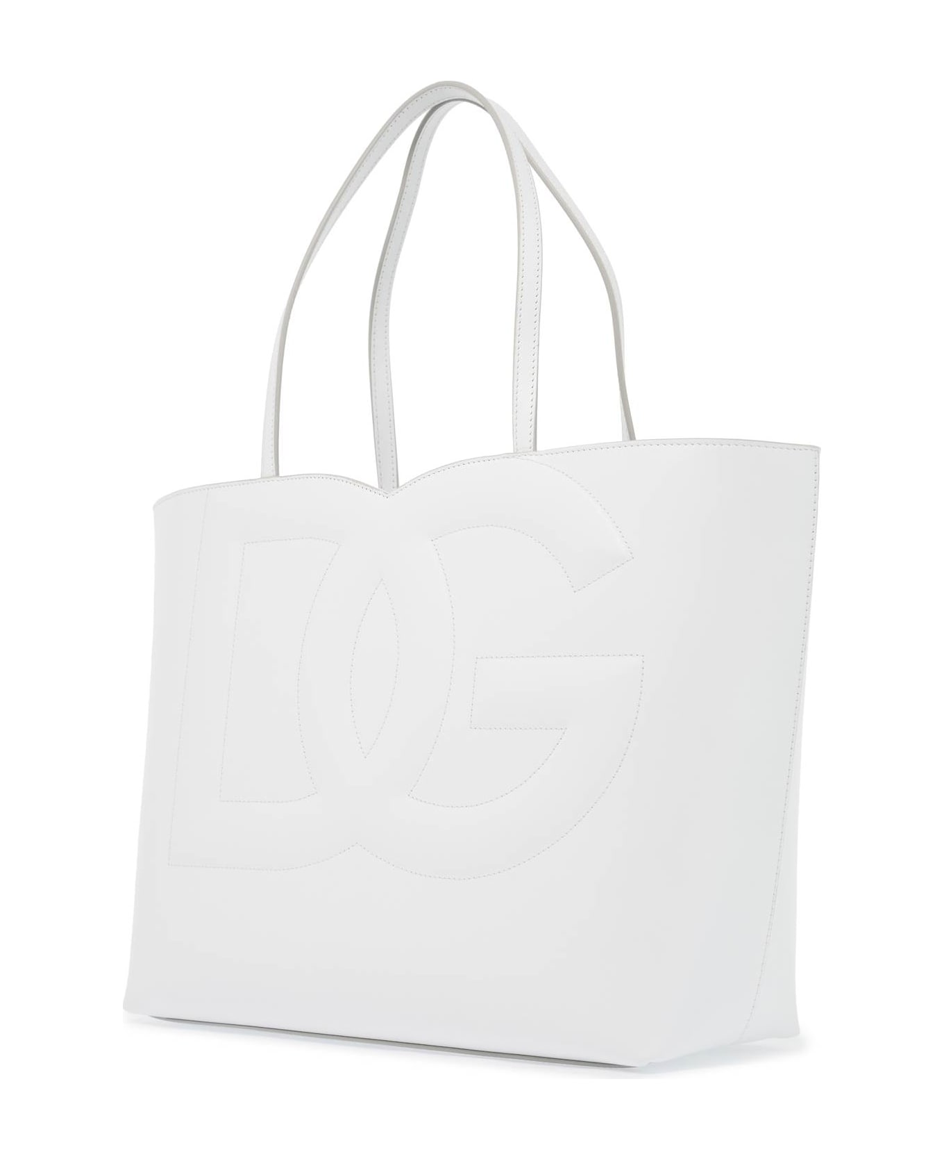 Dolce & Gabbana Dg Logo Tote Bag - BIANCO OTTICO (White)