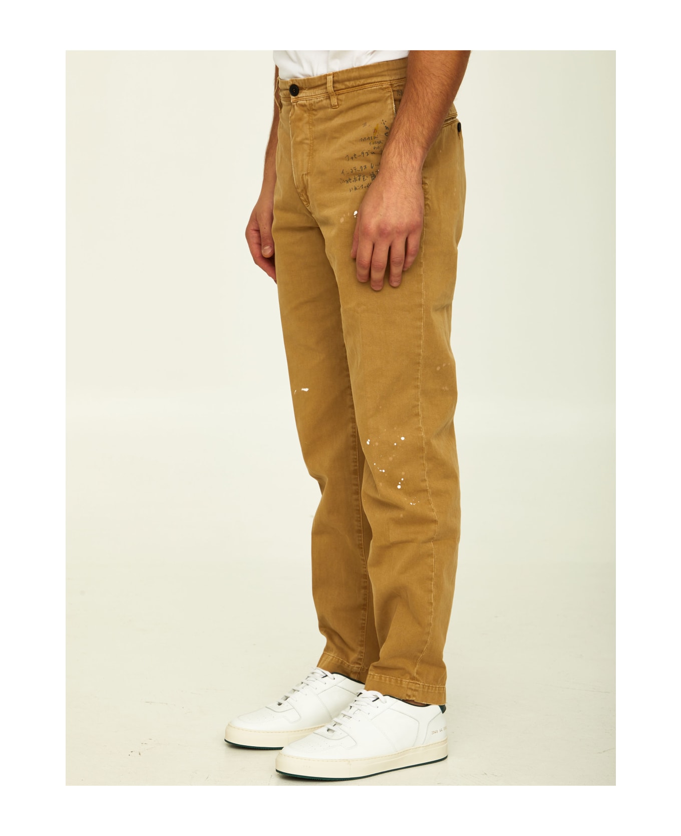 Incotex Red Camel Cotton Trousers - BEIGE ボトムス