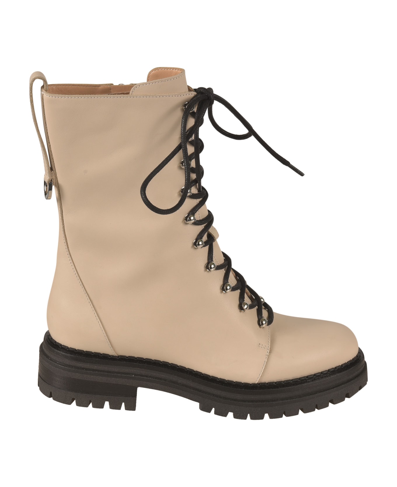 Sergio Rossi Joan Lace-up Boots - Beige ブーツ