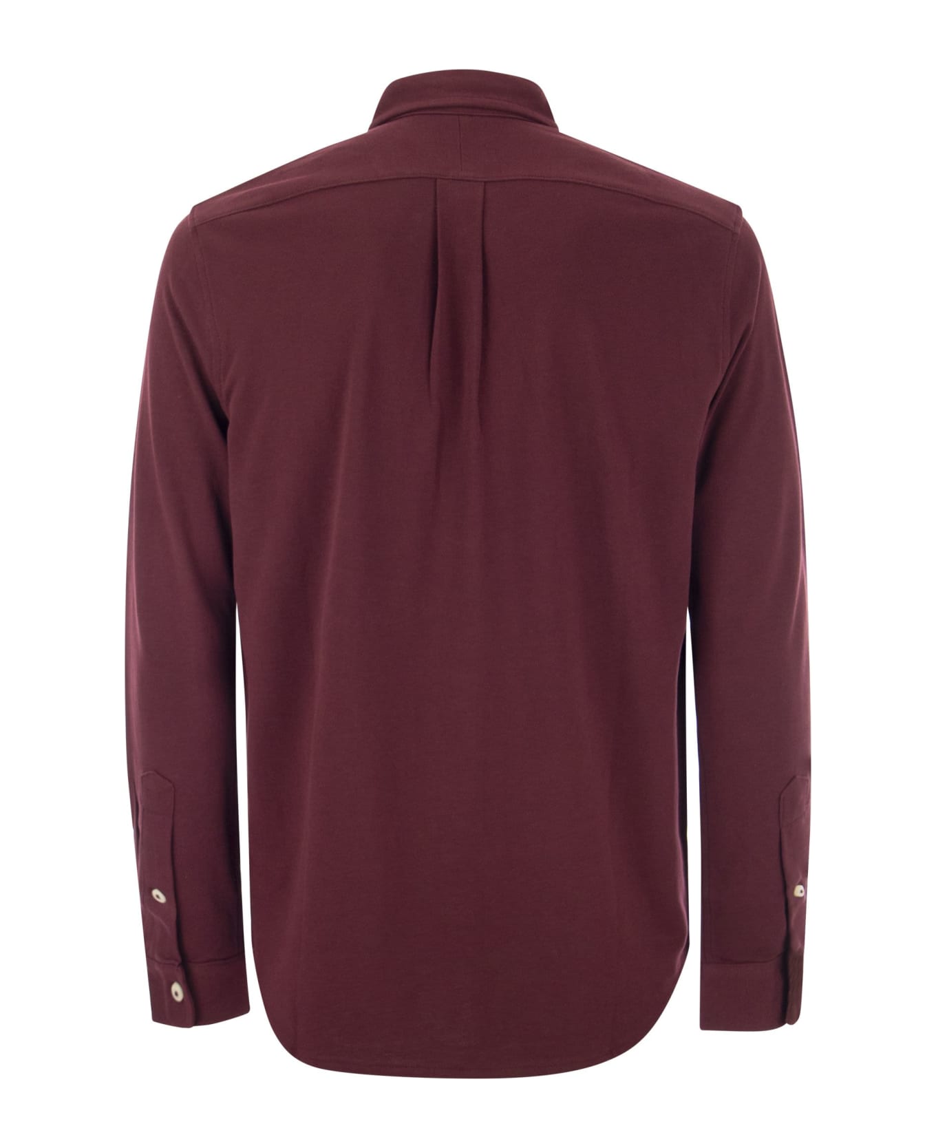 Polo Ralph Lauren Ultralight Pique Shirt - Bordeaux