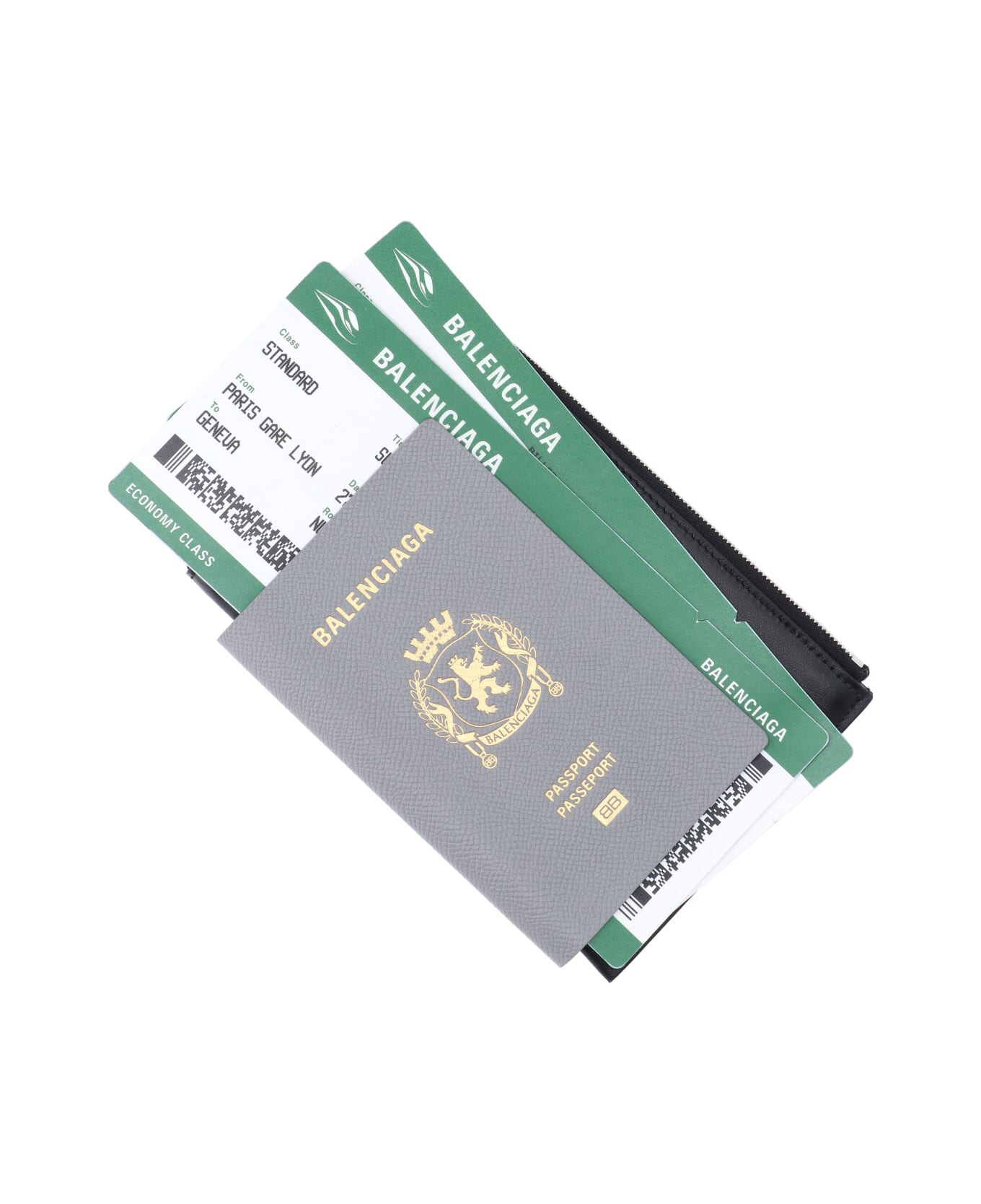 Balenciaga 'passport' Smartphone Holder - Gray