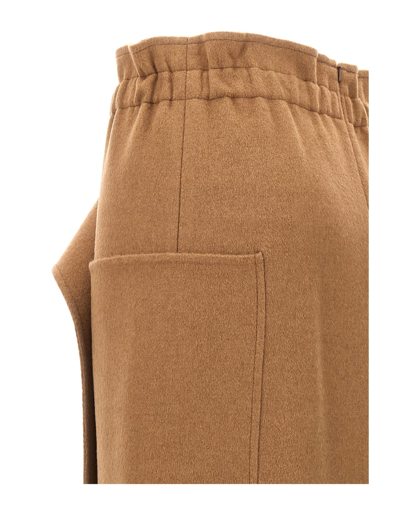 Max Mara 'carbone' Long Skirt - Brown スカート