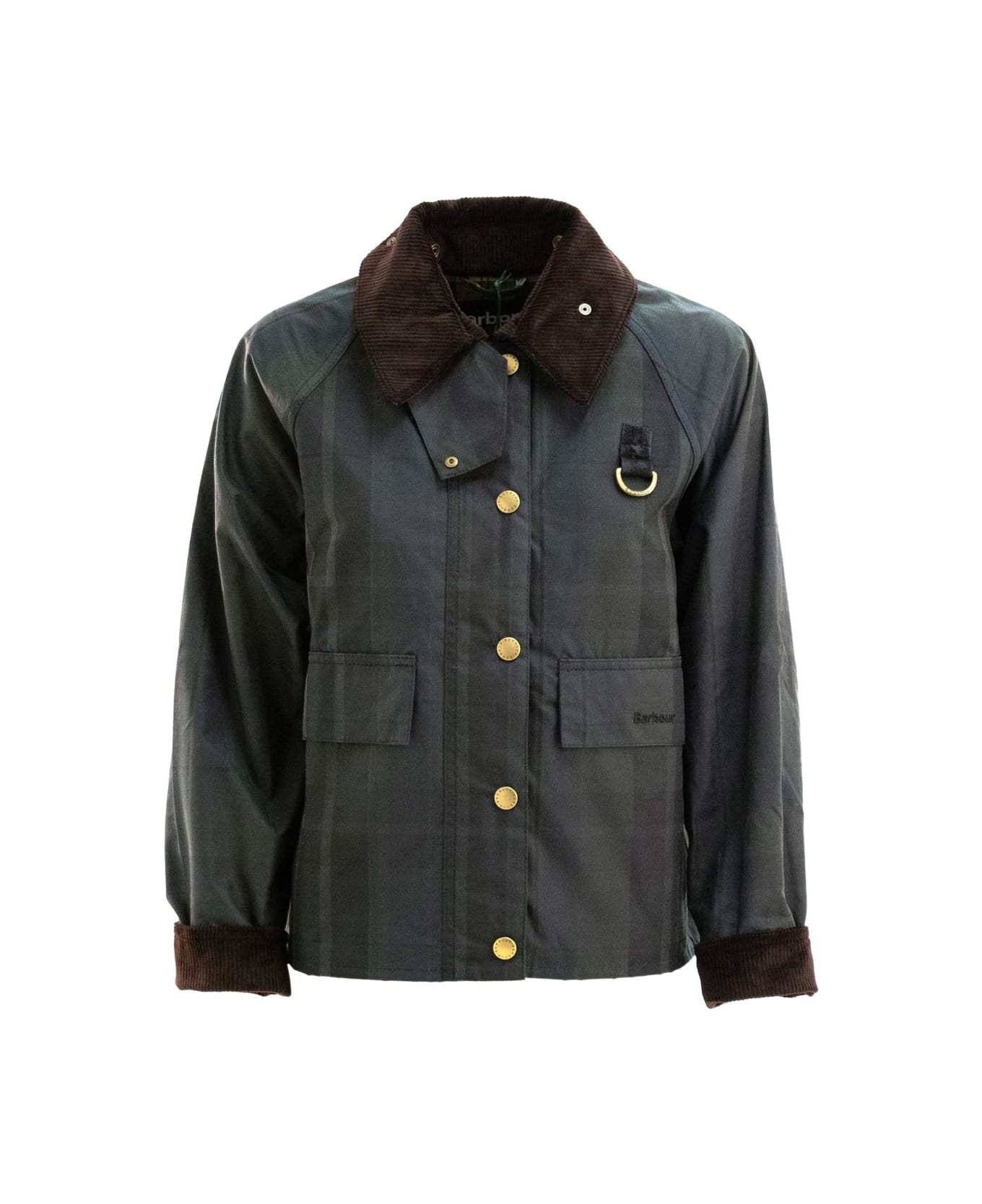 Barbour Ribbed Collar Jacket - Blue