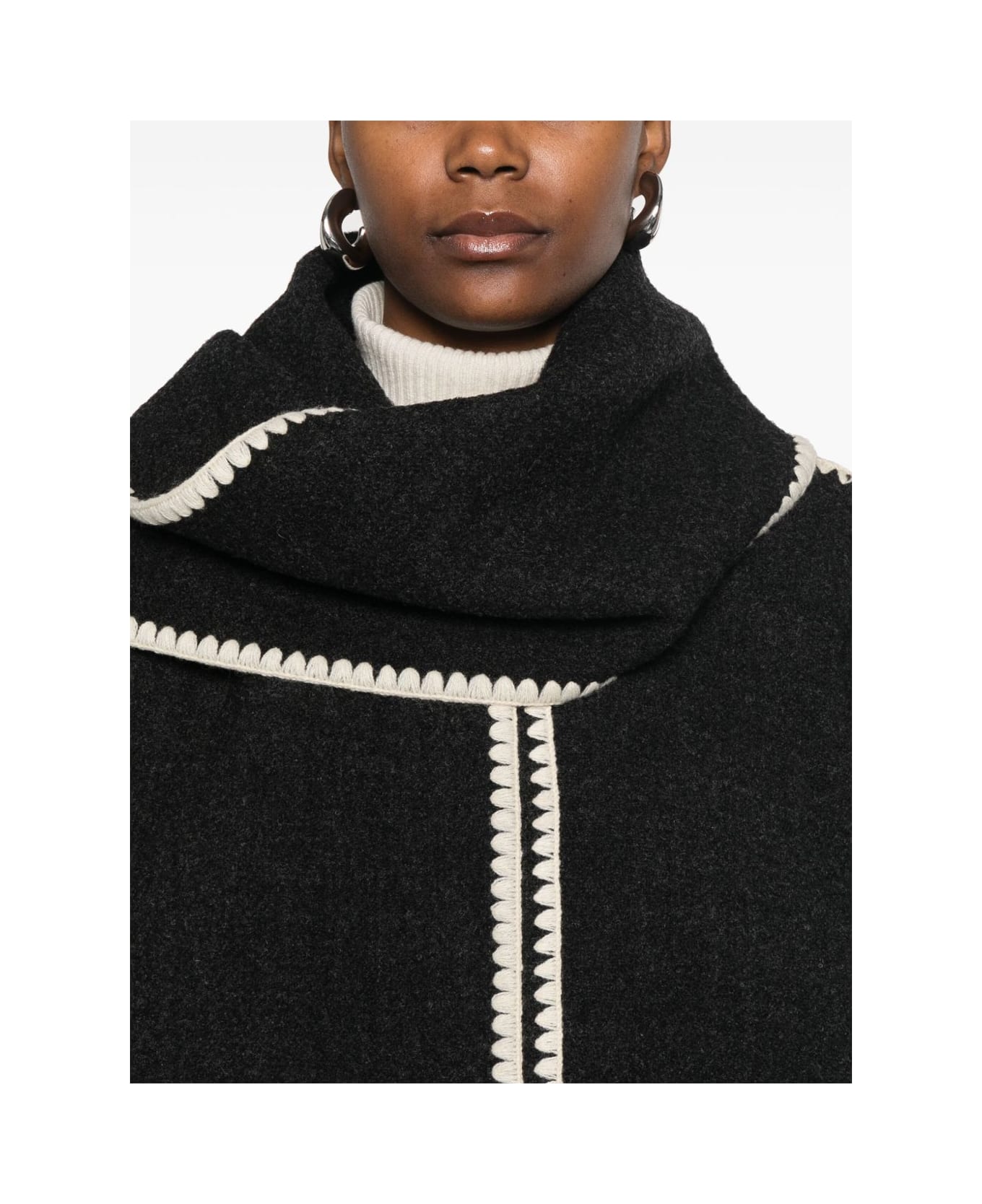 Totême Wool Scarfed Jacket - Grey