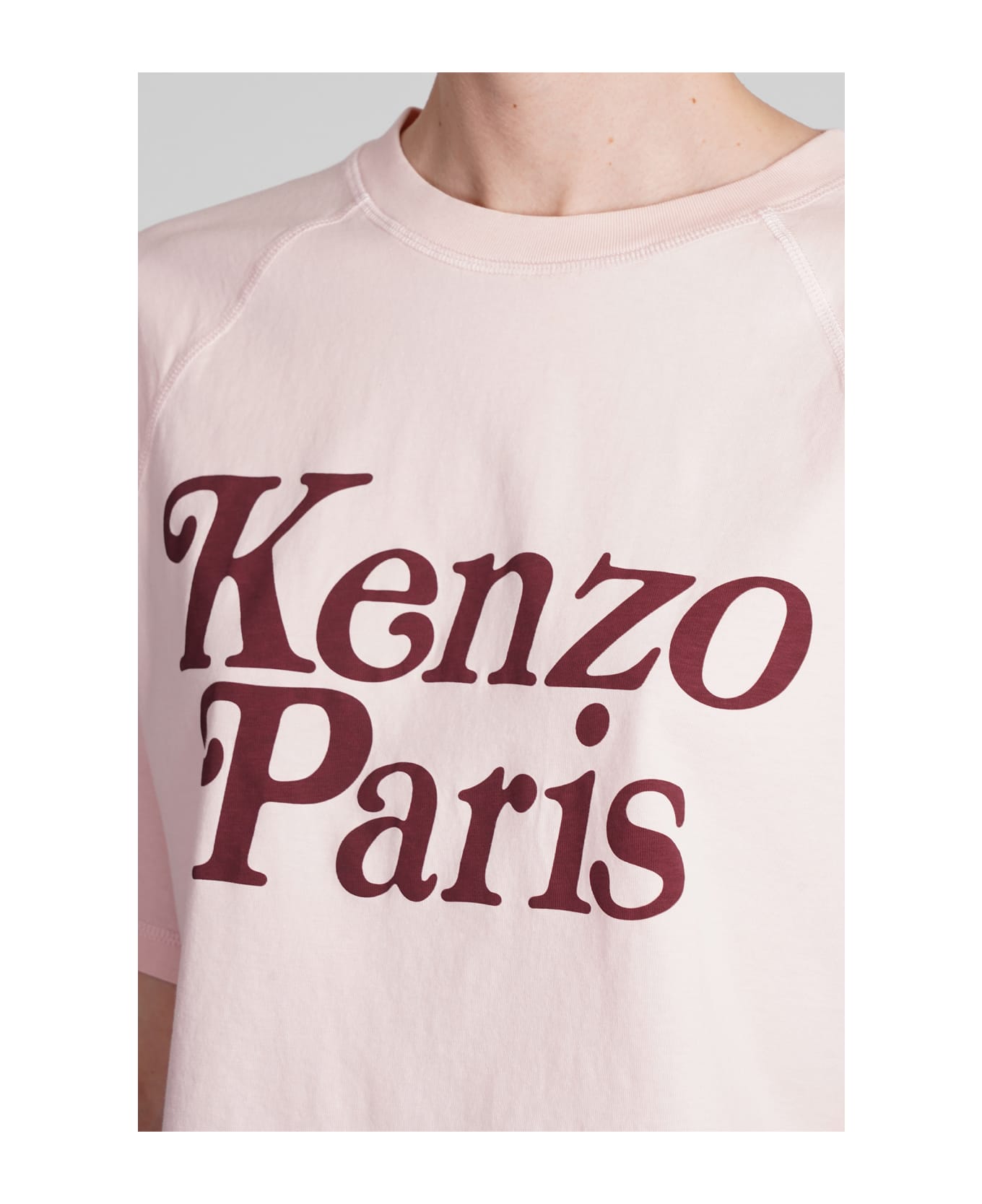 Kenzo T-shirt In Rose-pink Cotton - rose-pink Tシャツ