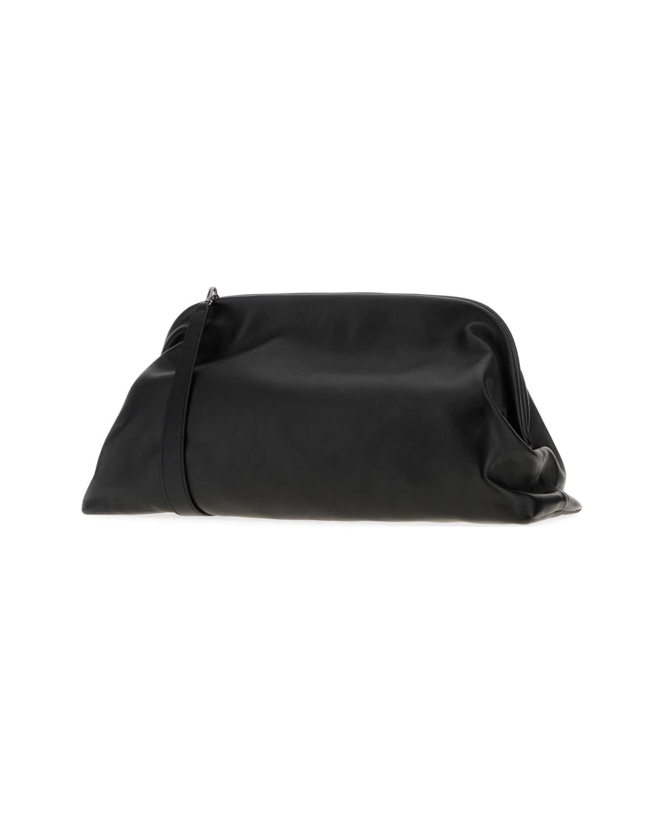 Alberta Ferretti Black Nappa Leather Clutch - NERO