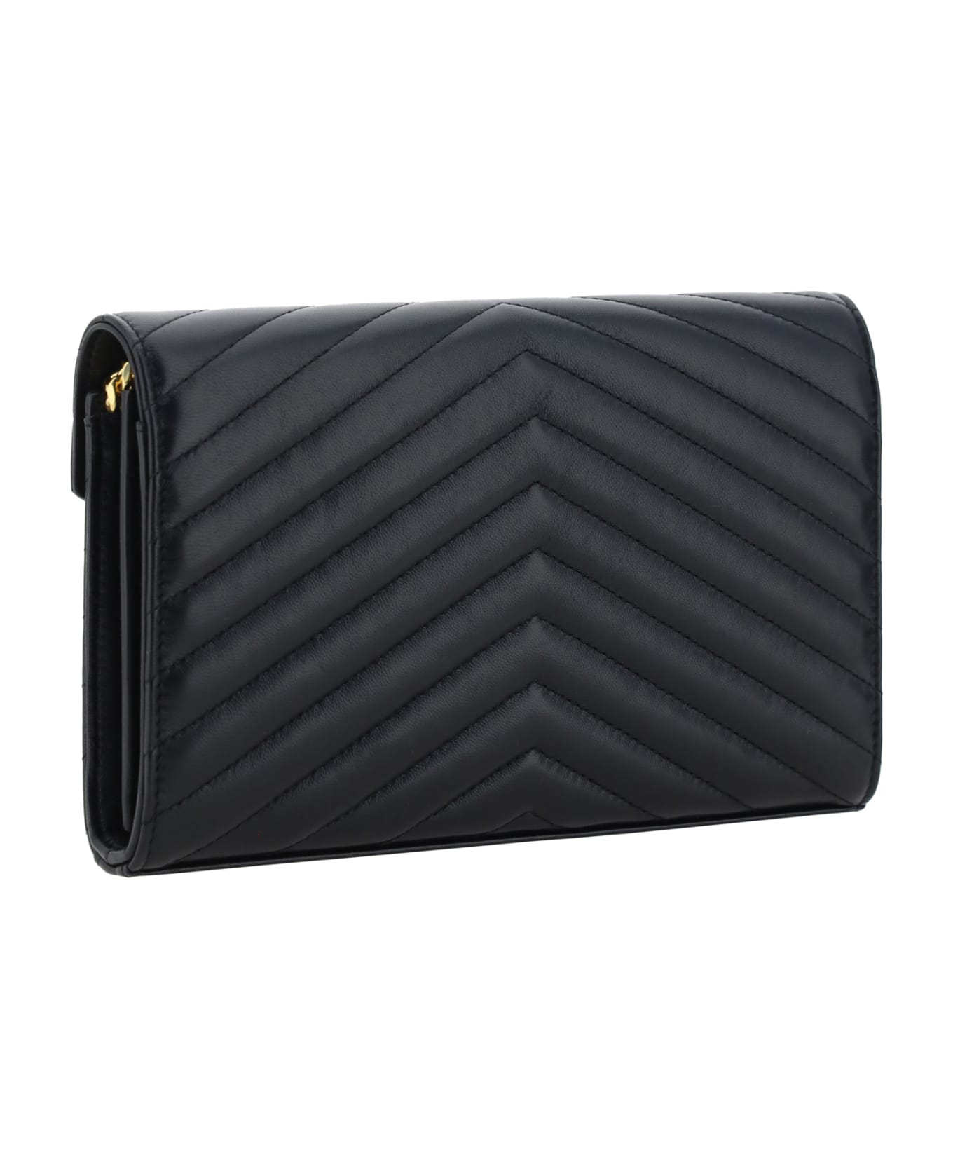 Saint Laurent Monogram Wallet - BLACK