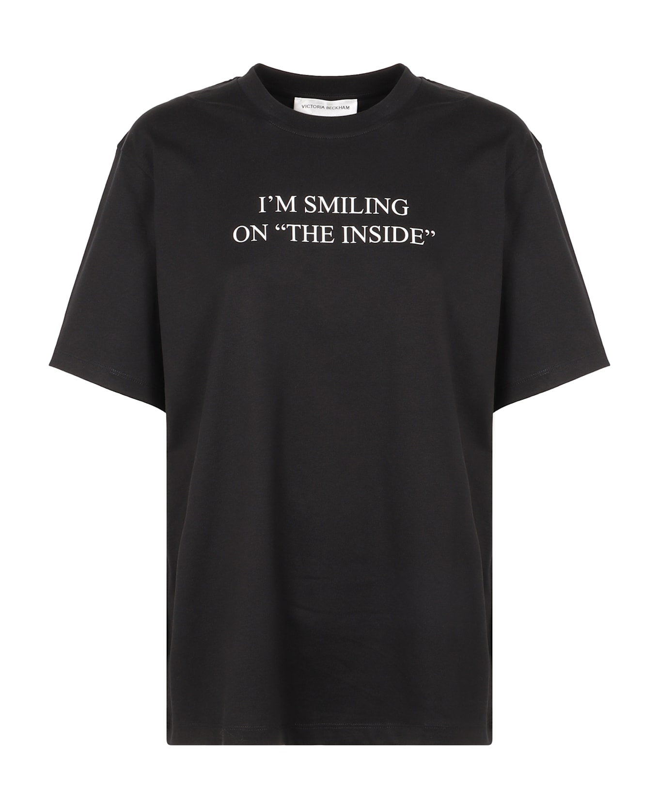 Victoria Beckham Cotton Crew-neck T-shirt - black