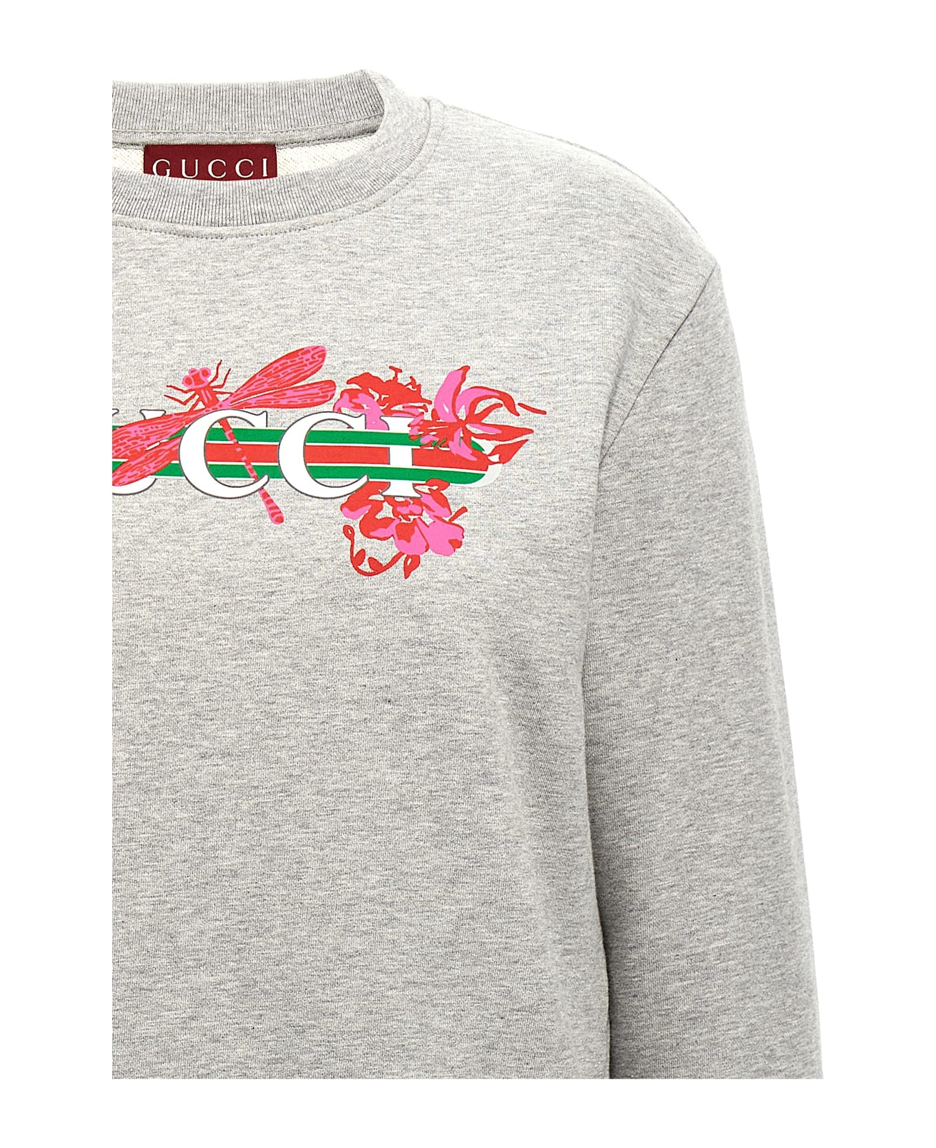 Gucci Logo Print Sweatshirt - Gray