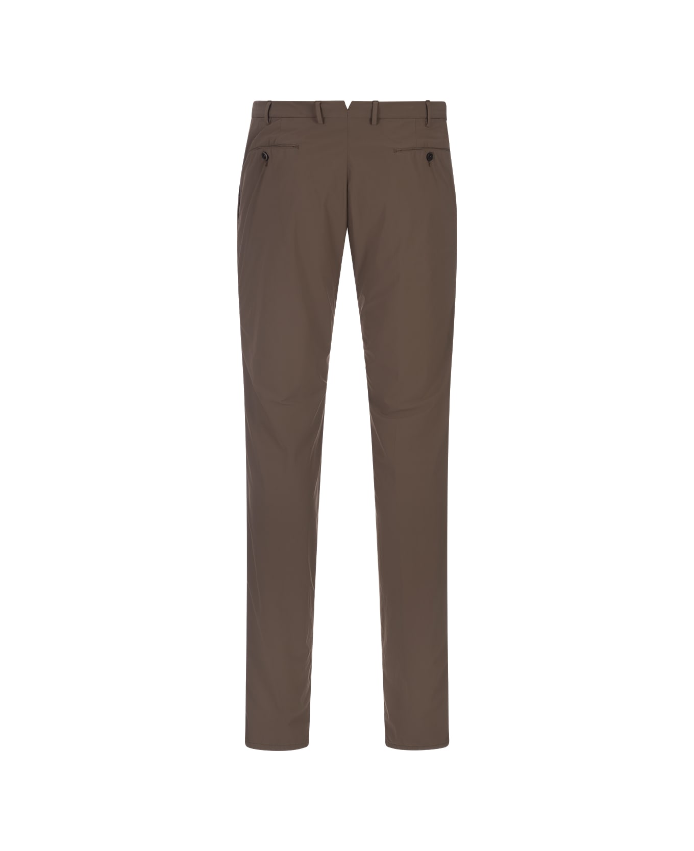 PT Torino Brown Kinetic Fabric Classic Trousers - Brown