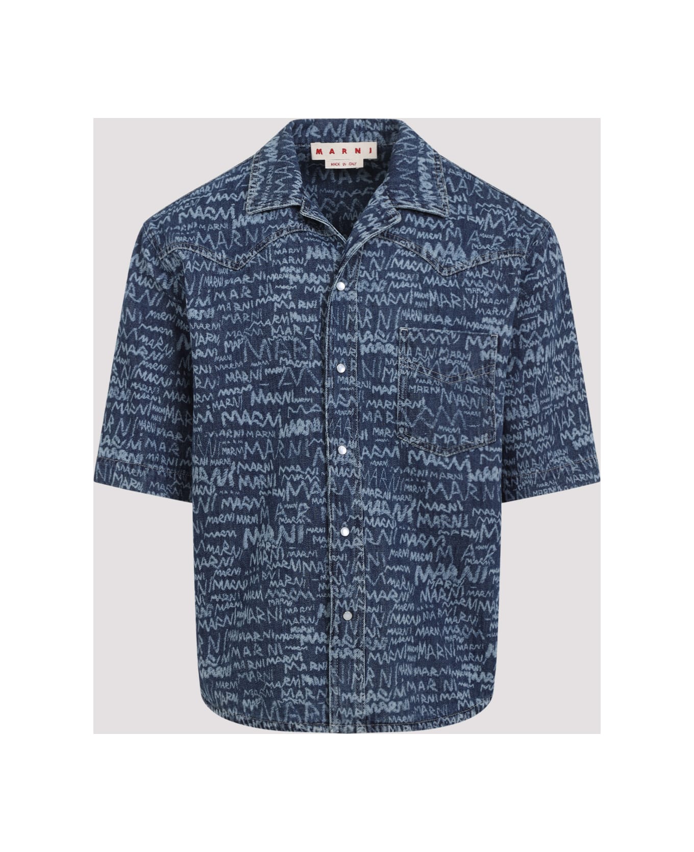 Marni Cotton Shirt - Blue Kyanite