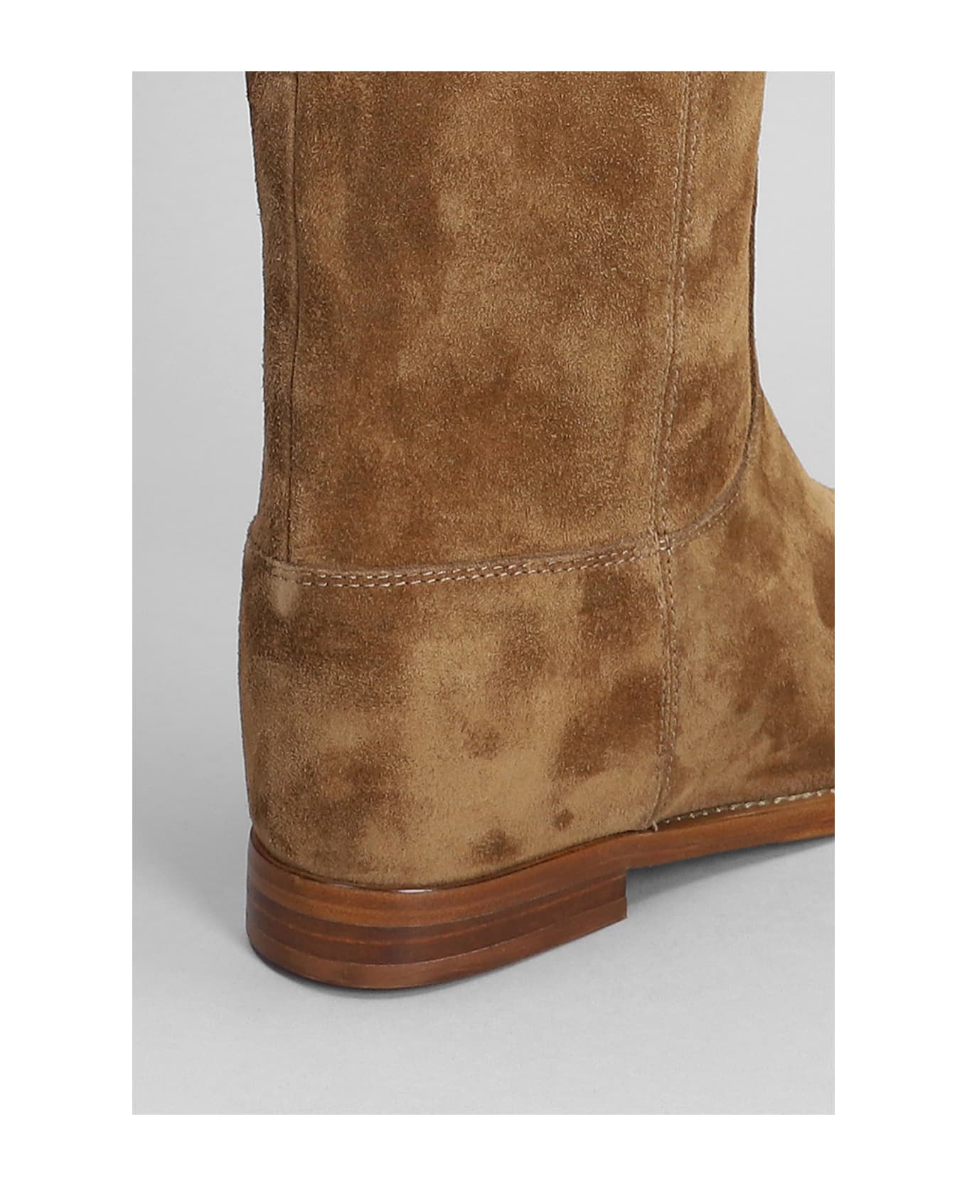 Via Roma 15 In Leather Color Suede - leather color