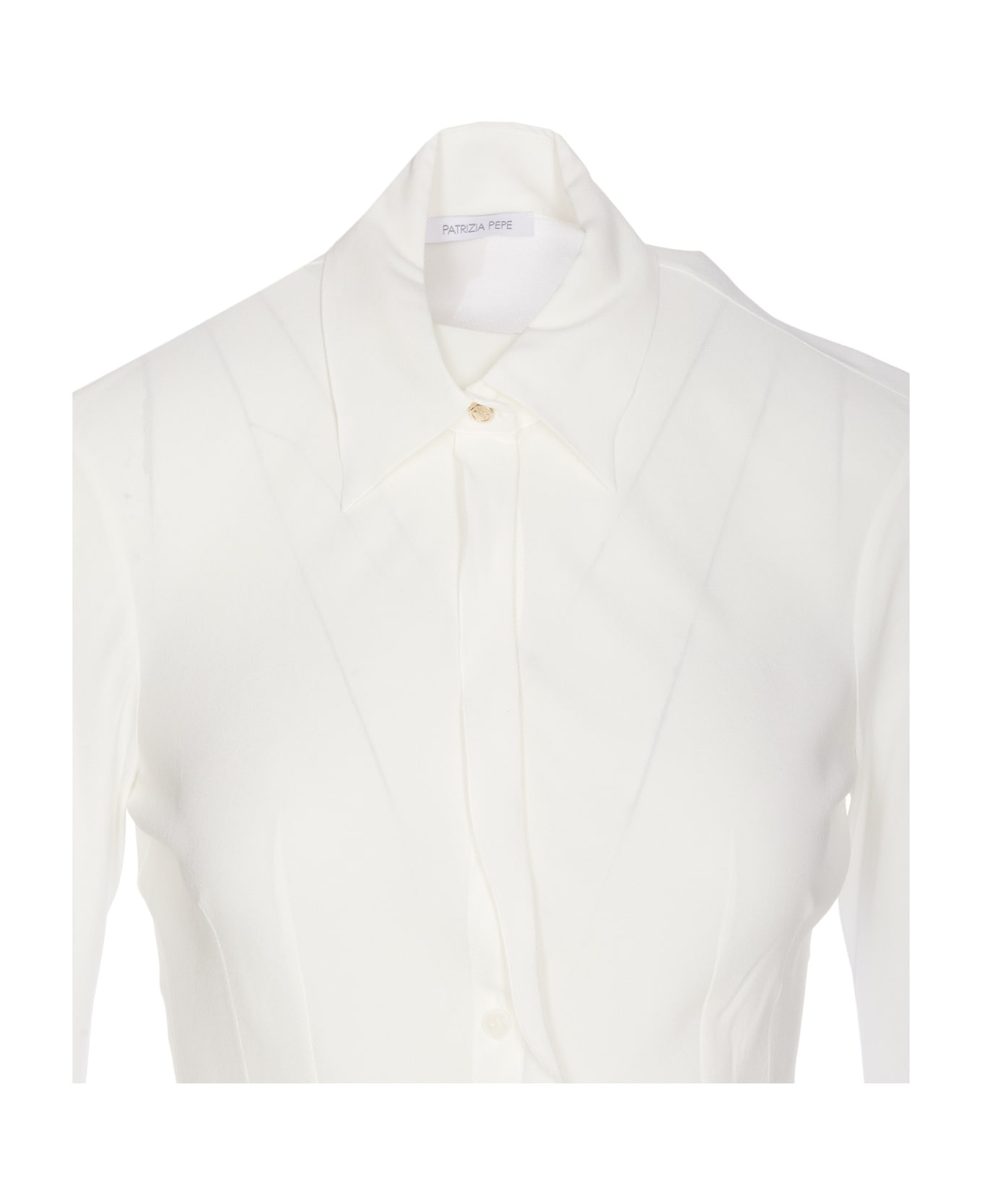 Patrizia Pepe Essential Soft Shirt - White