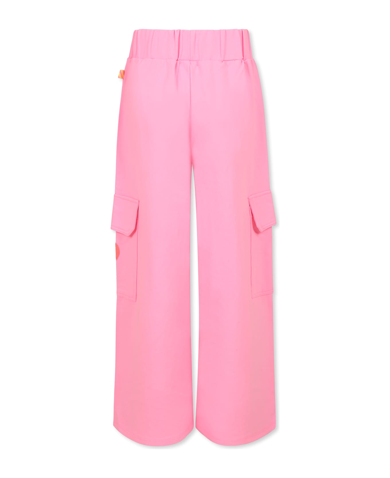 Billieblush Pink Trousers For Girl With Heart - Pink