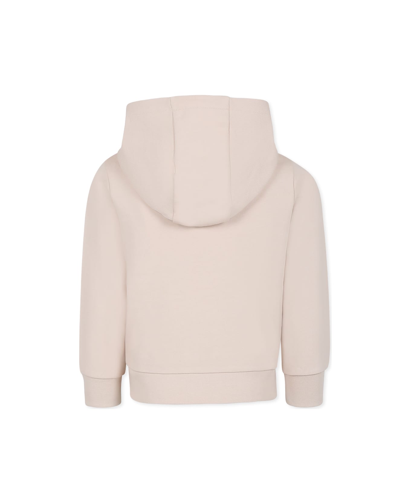 Moncler Pink Sweatshirt For Girl With Logo - Pink
