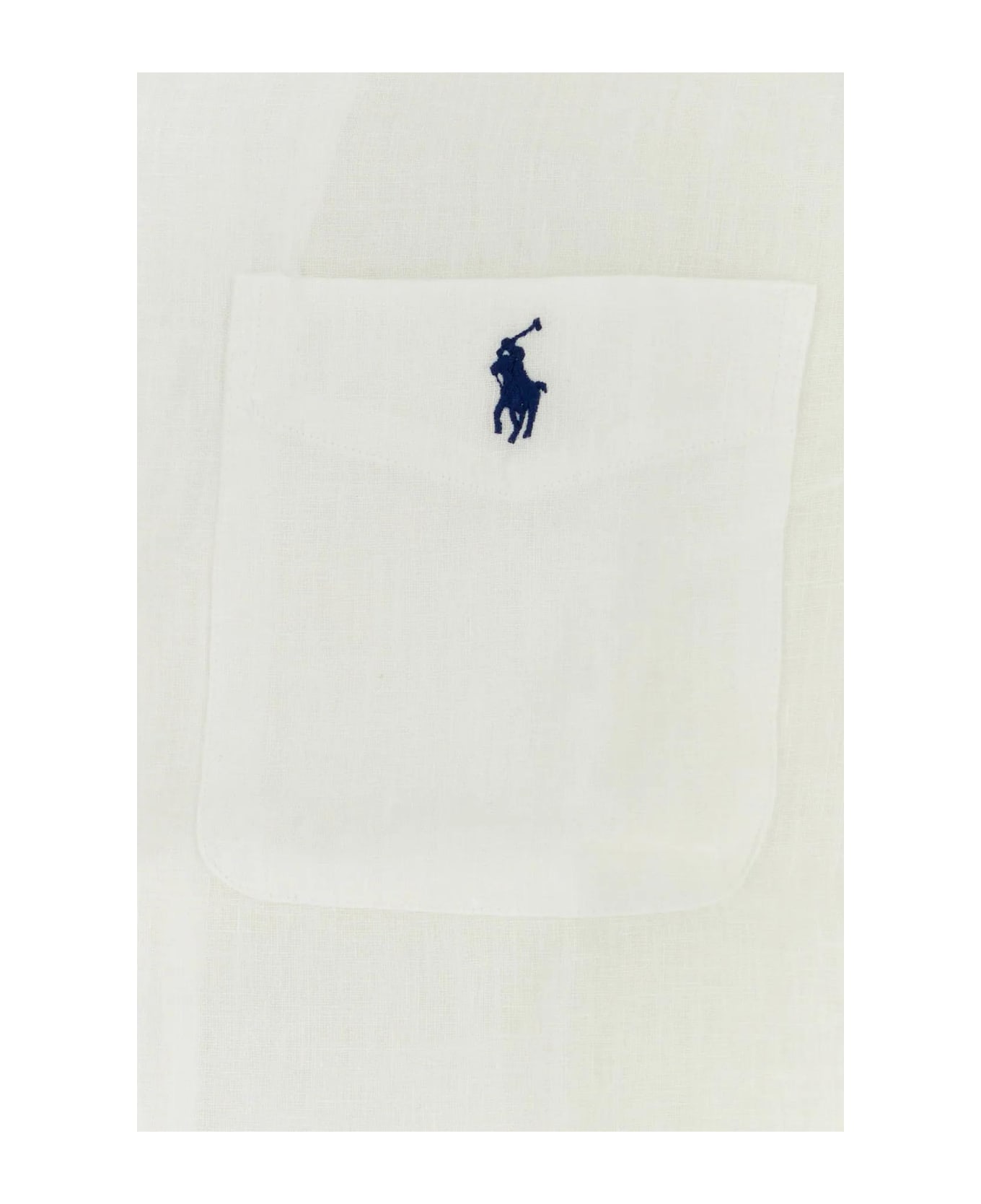 Ralph Lauren White Linen Shirt - WHITE シャツ