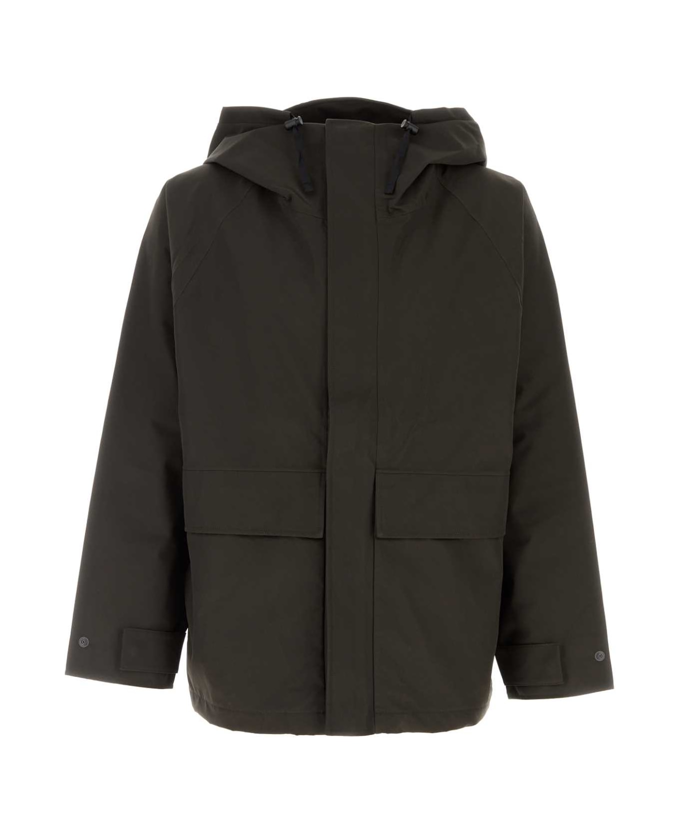 Nanamica Slate Polyester Raincoat - CHARCOAL