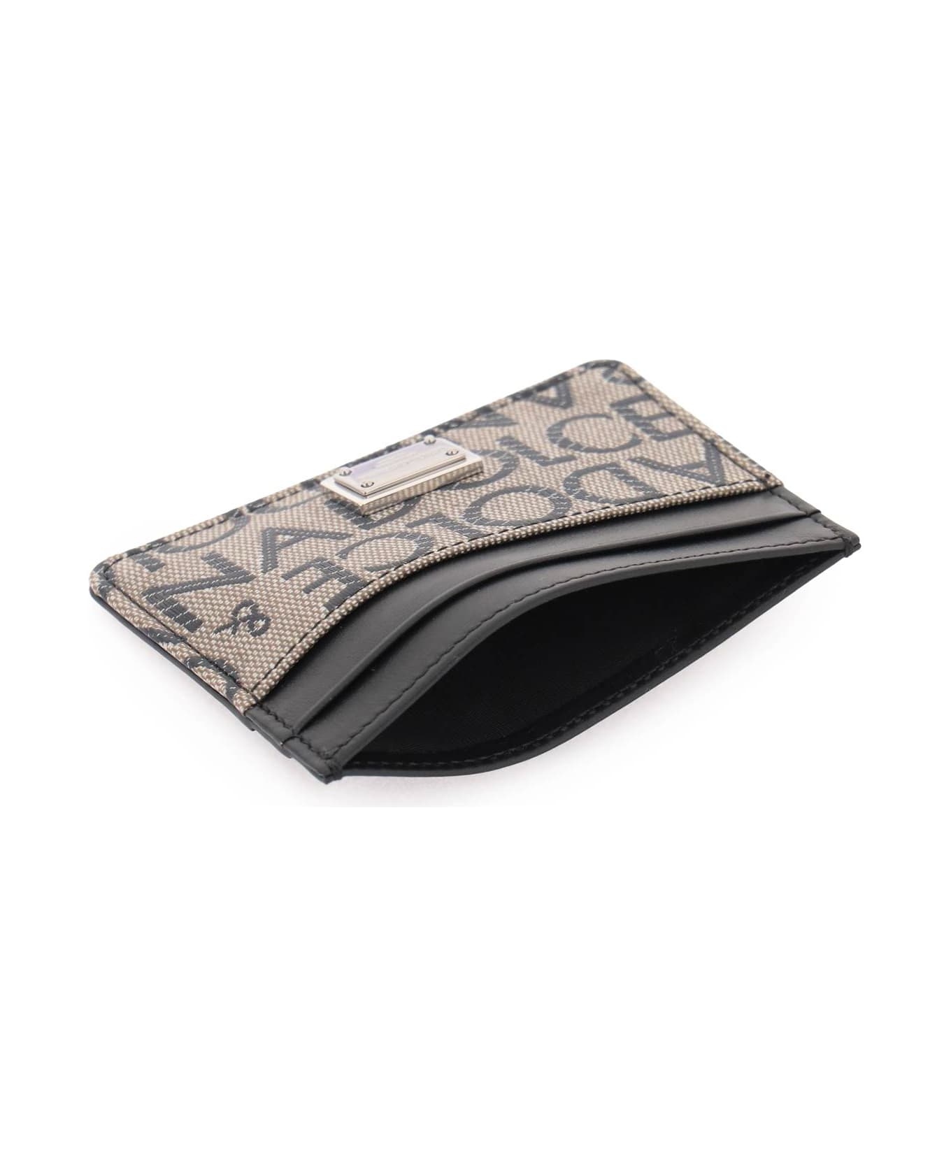 Dolce & Gabbana Leather Card Holder - Marrone/nero