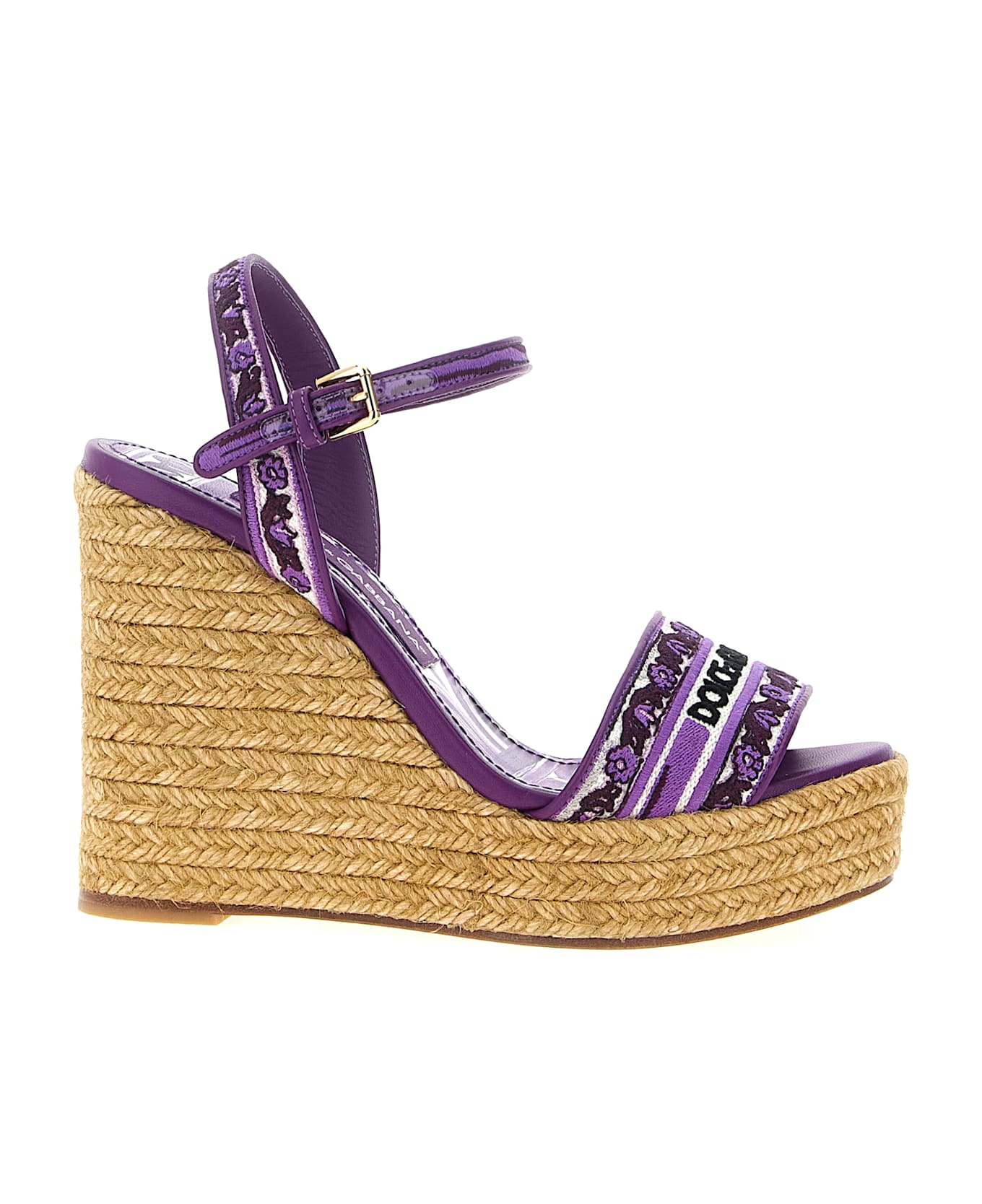 Dolce & Gabbana 'maiolica' Wedges - Purple