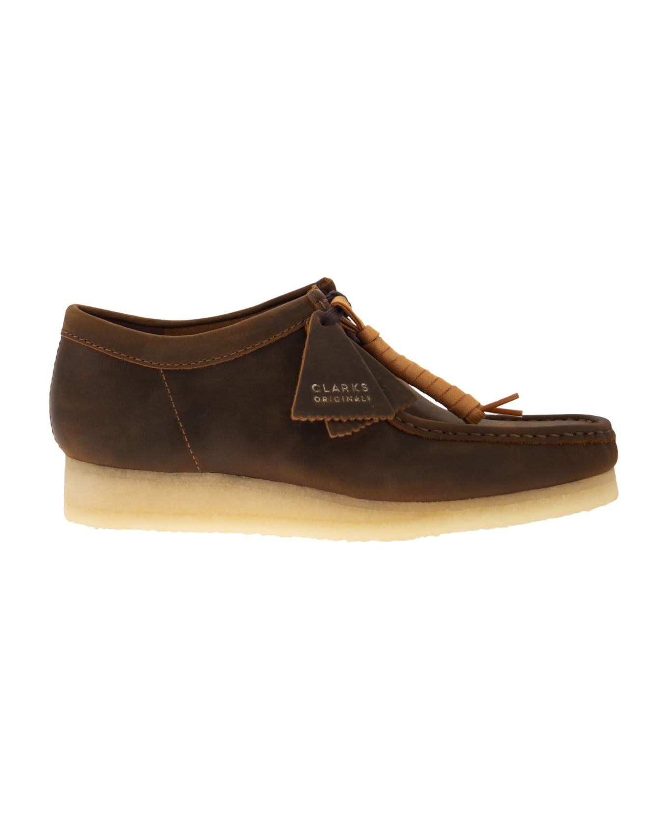Clarks Wallabee - Suede Leather Shoe - Chocolate ローファー＆デッキシューズ