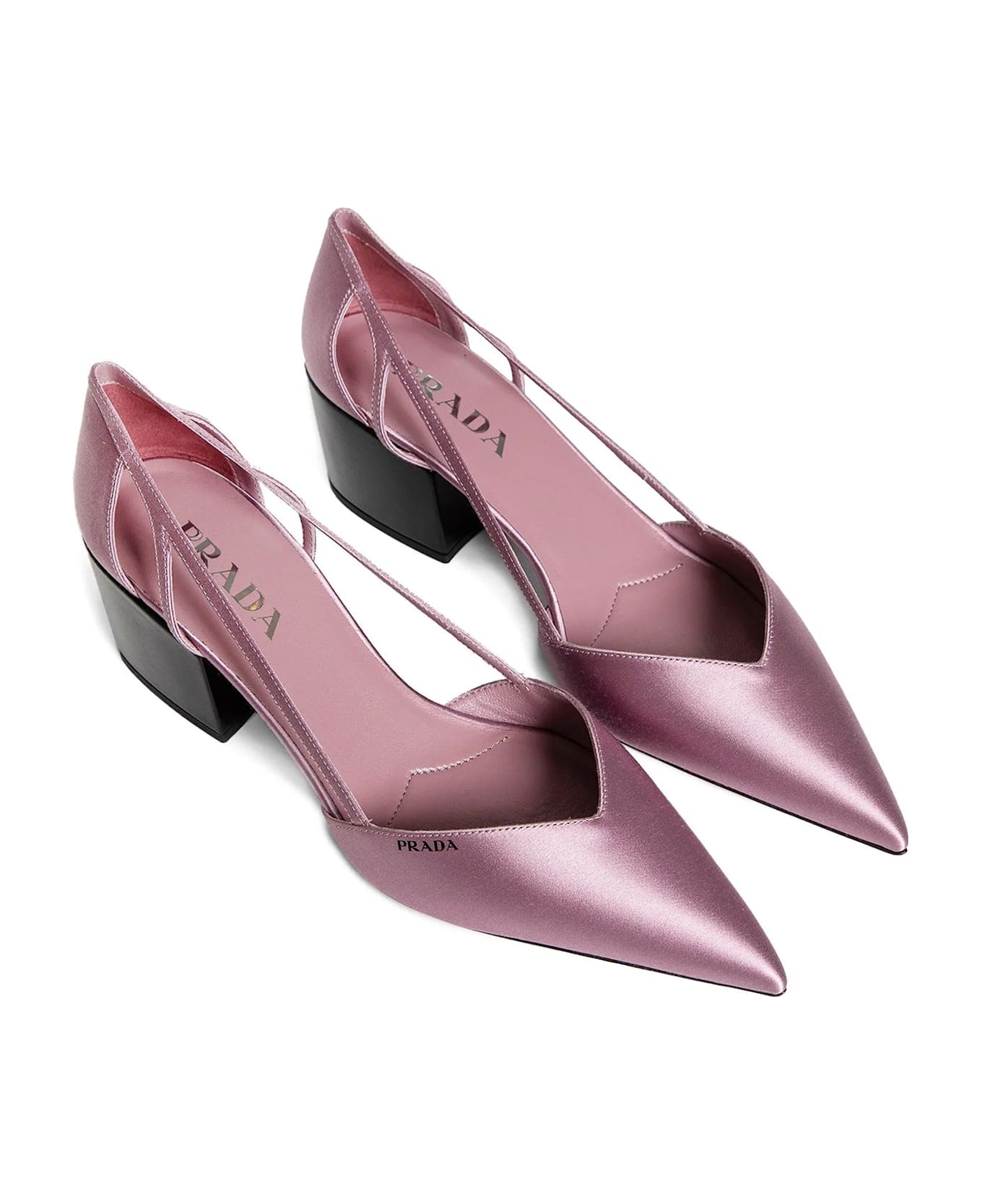Prada Satin Cut-out Pumps | italist