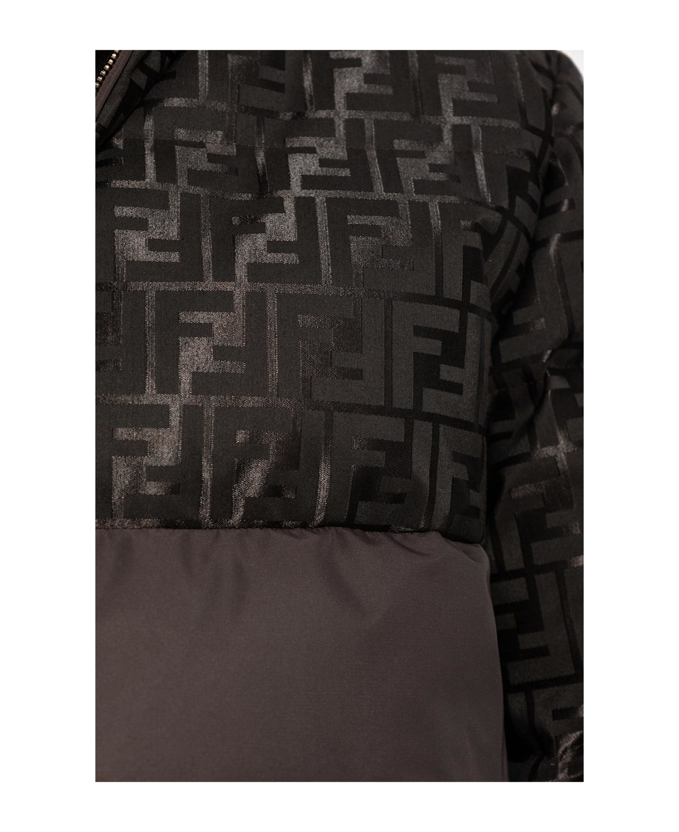 Fendi Down Jacket With Hood - H Dark Brown