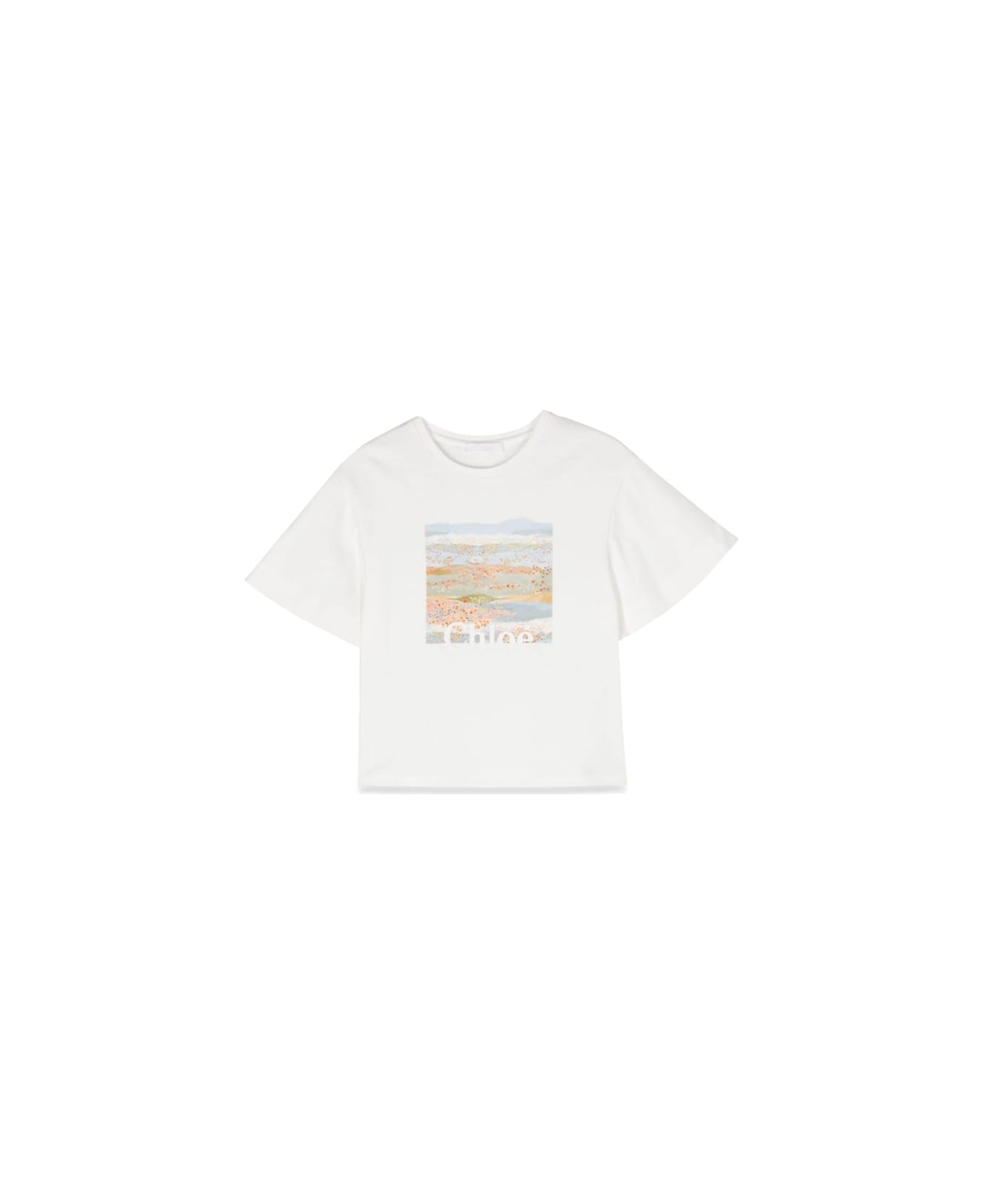 Chloé Mc Print T-shirt - IVORY
