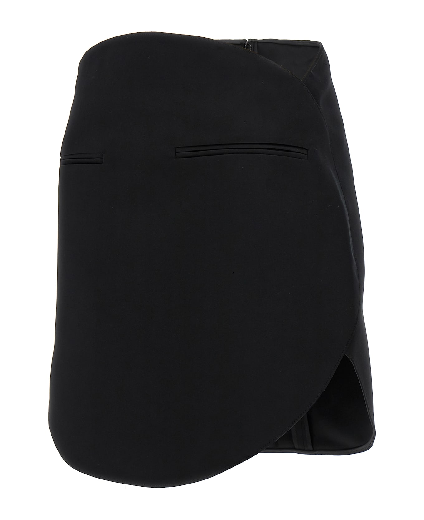 Courrèges 
circle Satin
 Skirt