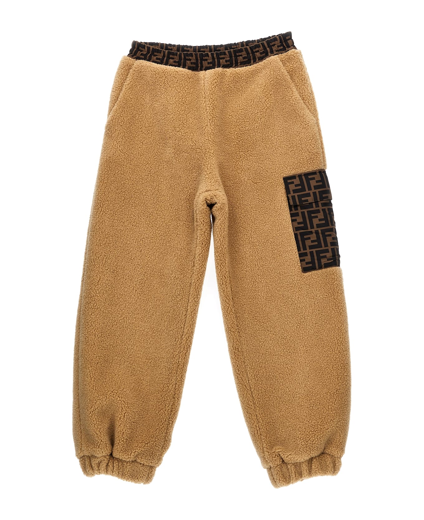 Fendi Faux Fur Pants - Beige