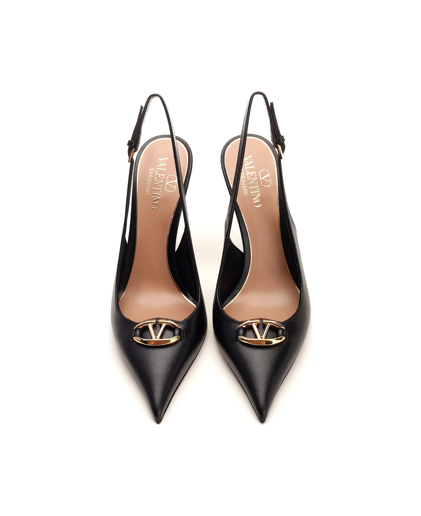 Valentino Garavani Slingback Vlogo The Bold Edition Pumps - Black