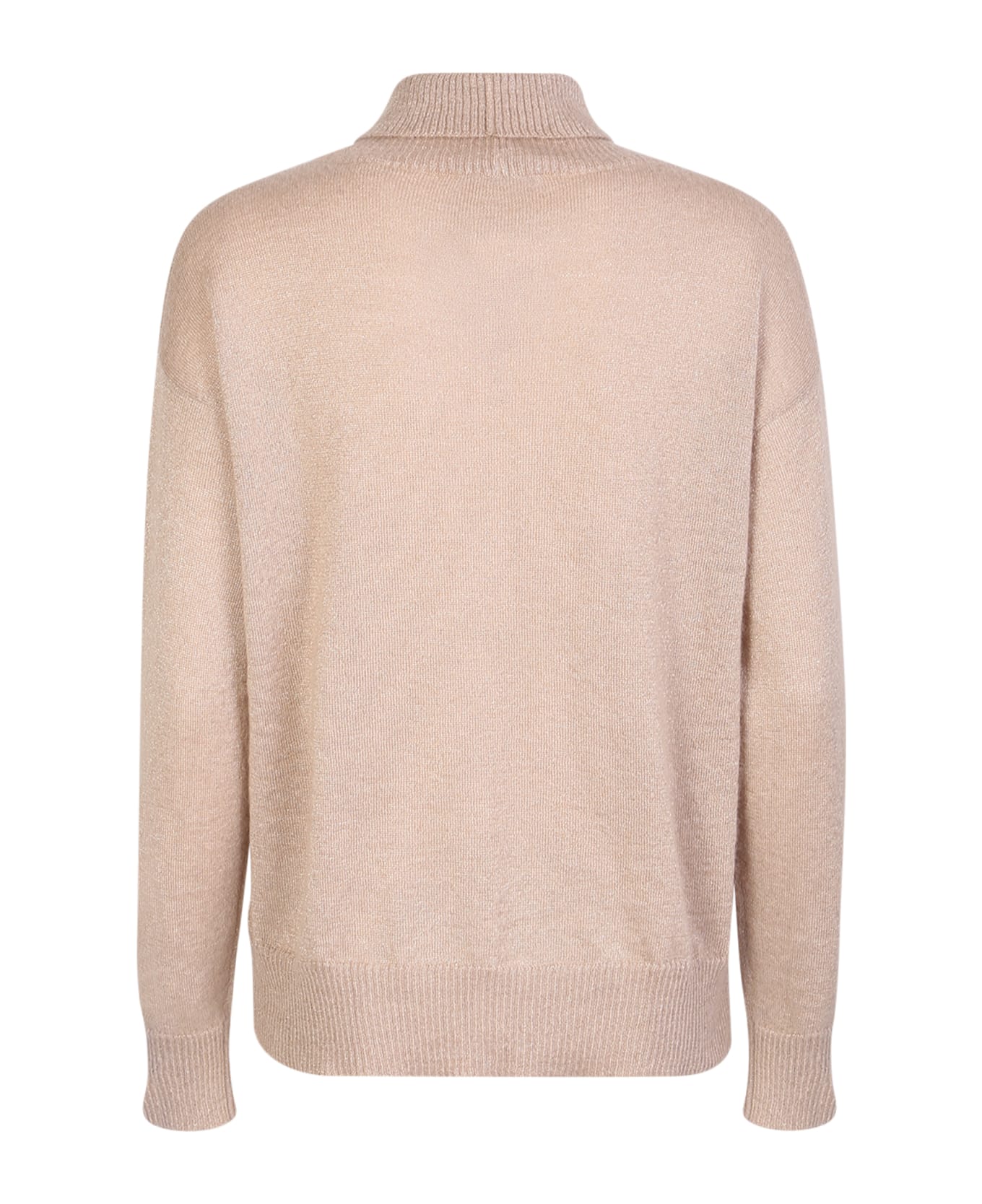 Fabiana Filippi High Neck Pullover In Wool Blend - Pink ニットウェア
