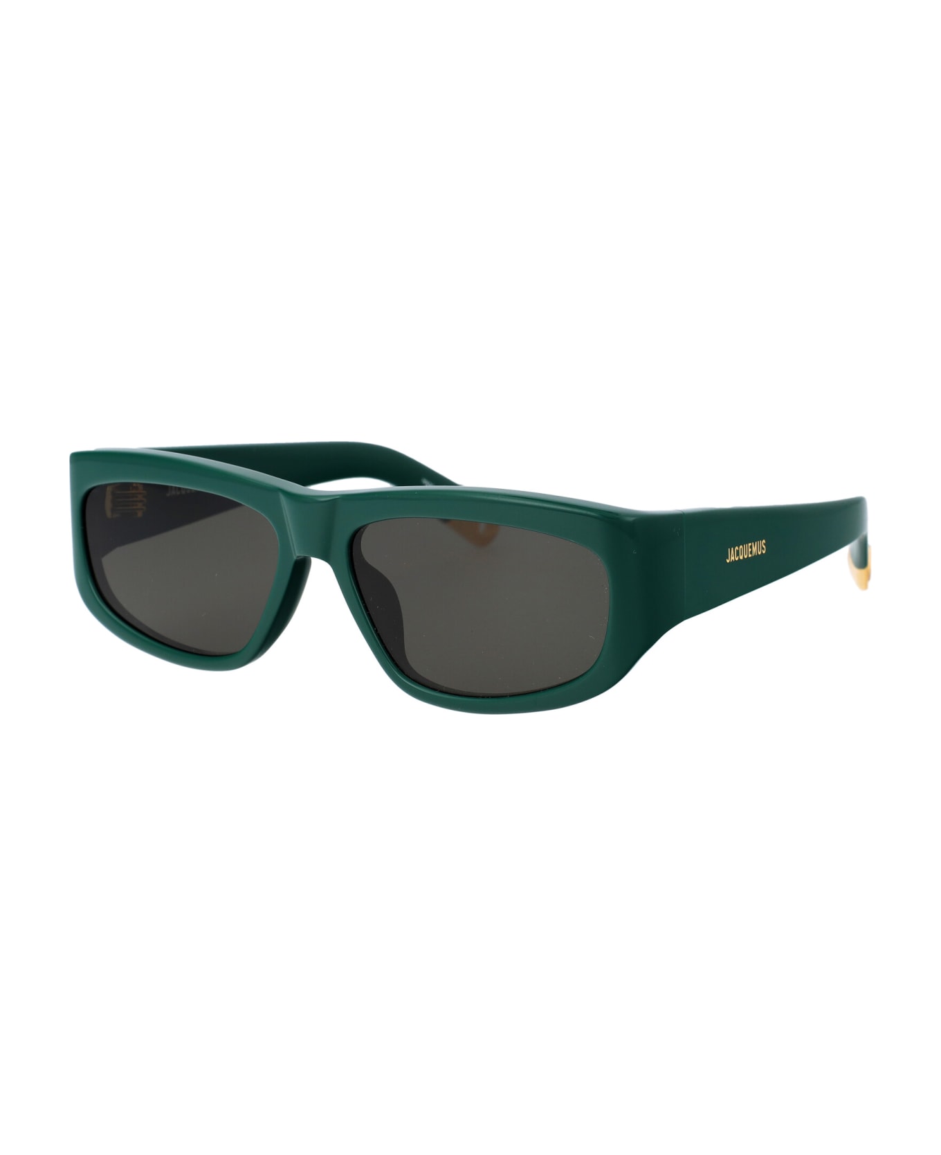 Jacquemus Pilota Sunglasses - 03 GREEN/ YELLOW GOLD/ GREY